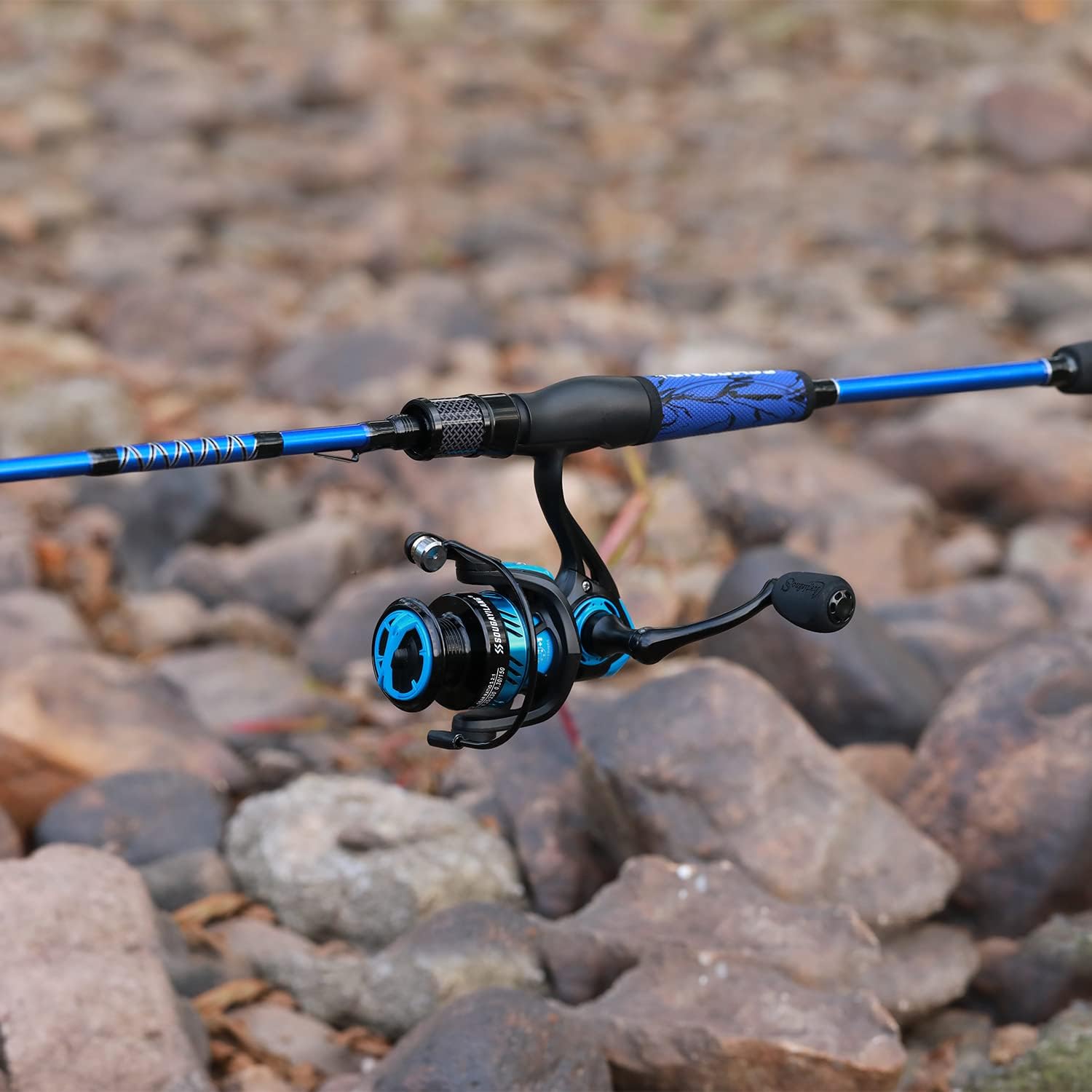 One Bass Fishing Rod and Reel Combo, IM7 Graphite 2 Pc Blank Baitcasting Combo, Spinning Rod with SuperPolymer Handle · v3