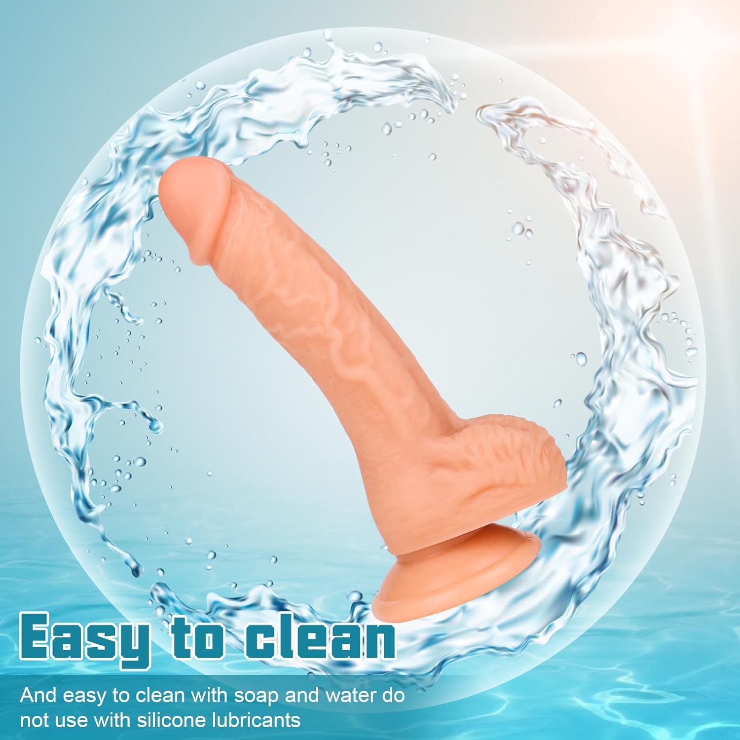 7.3 Inch Realistic Dildo Feels Like Skin Body-Safe Material G spot Stimulator Dildos with Strong Suction Cup for Hands-free Play Sex Toys for Adult · v2