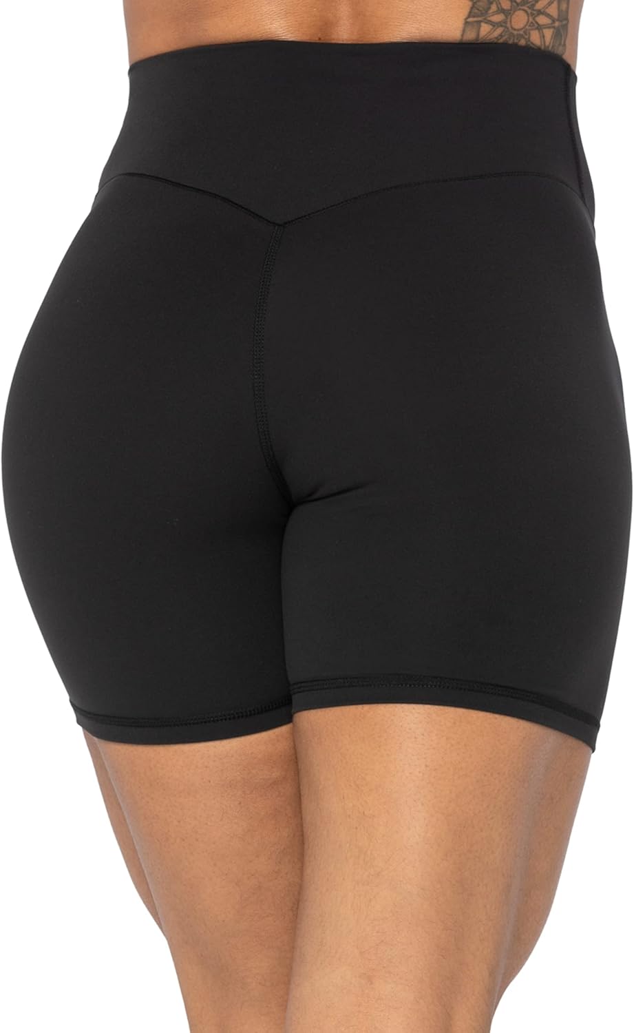 Sunzel Bikershorts ohne Vordernaht mit hoher Taille für Damen, Kniebeugenfeste Radhose für Yoga, Workout, Fitnessstudio