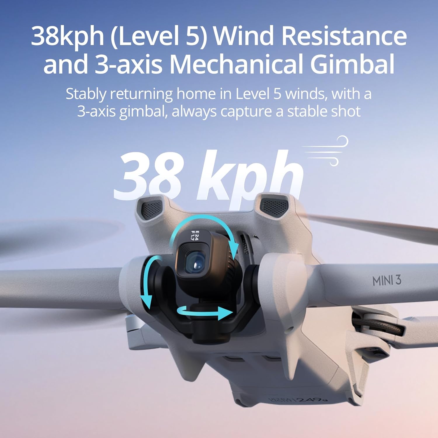 DJI Mini 3 Fly More Combo, mini camera con gimbal meccanico leggero 3x con video 4K HDR, 3 batterie per 114 minuti di volo, trasmissione video fino a 32800 piedi (10 km), vera ripresa verticale