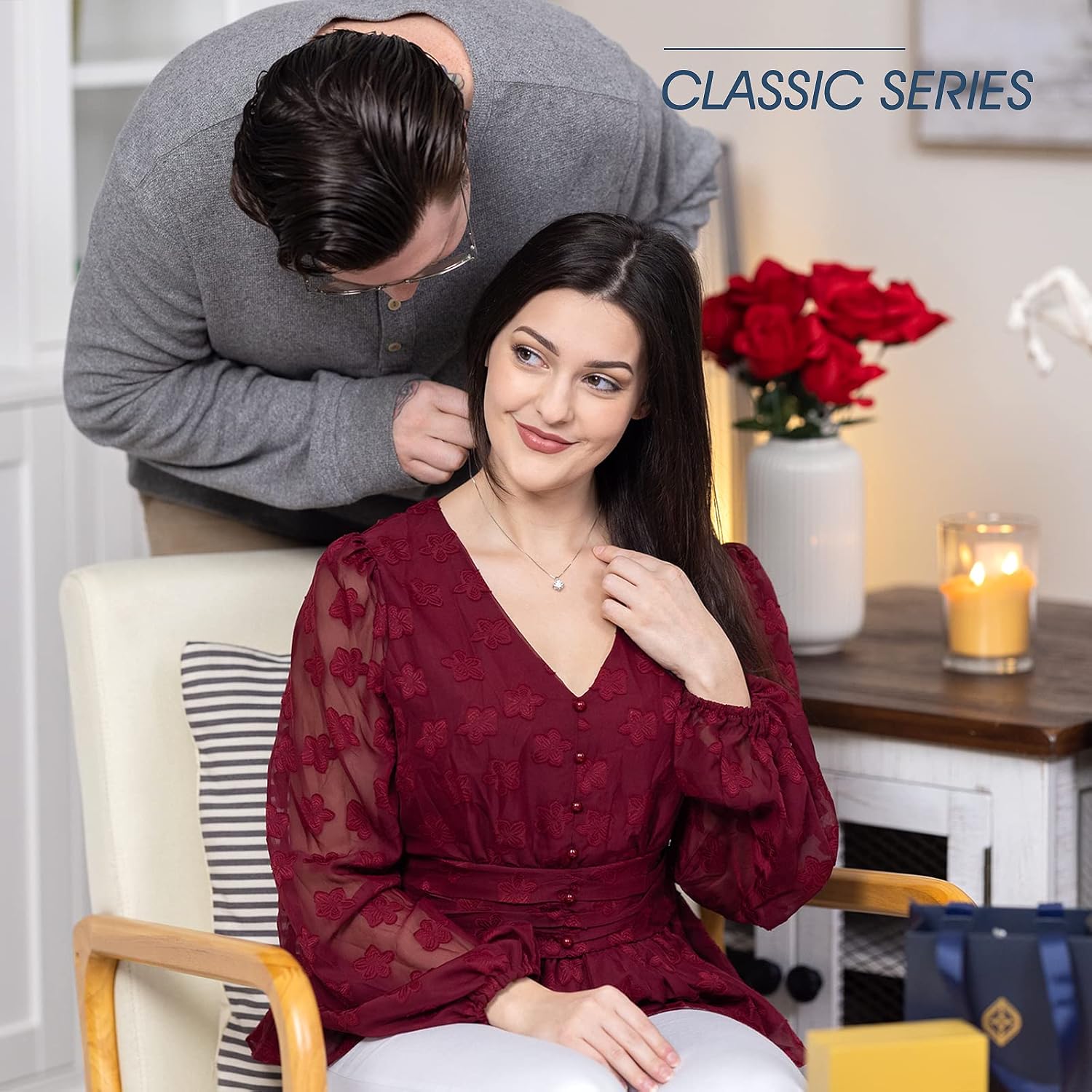 Beam Bask Anniversary Romantic Gift for Her, Birthday Gifts for Wife from Husband, Moissanite Pendant Necklaces for Women, Best Jewelry Present to Girlfriend Soulmate for Christmas Valentines · v4