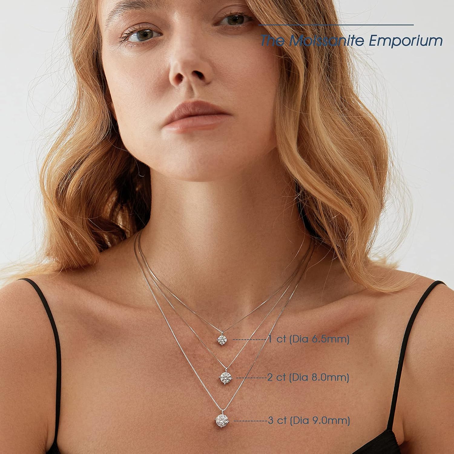 Beam Bask Anniversary Romantic Gift for Her, Birthday Gifts for Wife from Husband, Moissanite Pendant Necklaces for Women, Best Jewelry Present to Girlfriend Soulmate for Christmas Valentines · v4