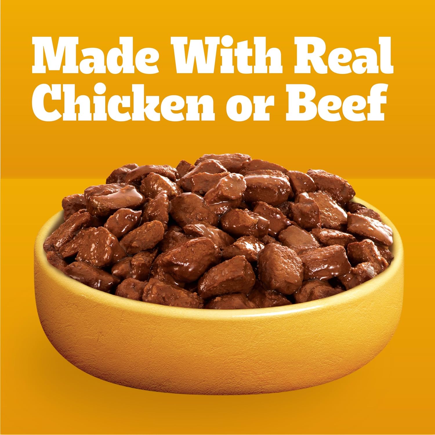 Pedigree Choice CUTS in Gravy Soft Nat Hondenvoer voor volwassenen, verschillende verpakkingen van 48 zakjes, zakjes van 3,5 oz.