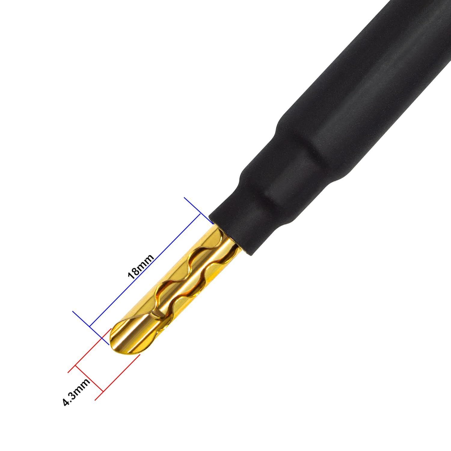 WORLDS BEST CABLES 8 Foot Ultimate - 7 AWG - Ultra-Pure OFC – Extra Premium Audiophile HiFi Speaker Cable Pair with Eminence Gold Banana Plugs  Carbon Tweed Jacket · v2