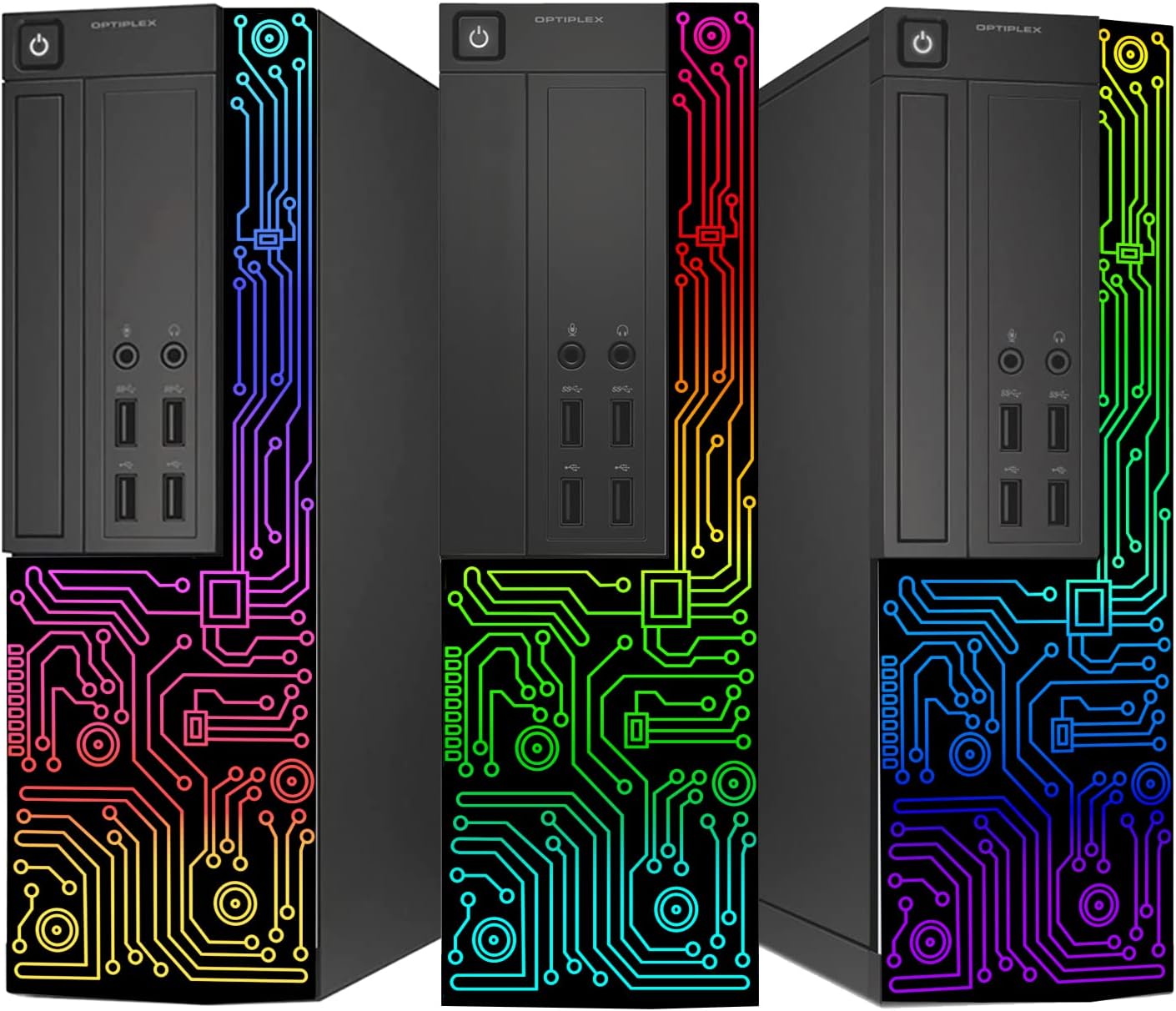 Dell Optiplex Small Desktop Computer (SFF) PC | Quad Core Intel i5 (3.2GHz) | 16GB DDR3 RAM | 512GB SSD | 24 Inch Monitor | RGB Gaming Keyboard Mouse, Headset | Windows 10 Pro (Renewed) · v6