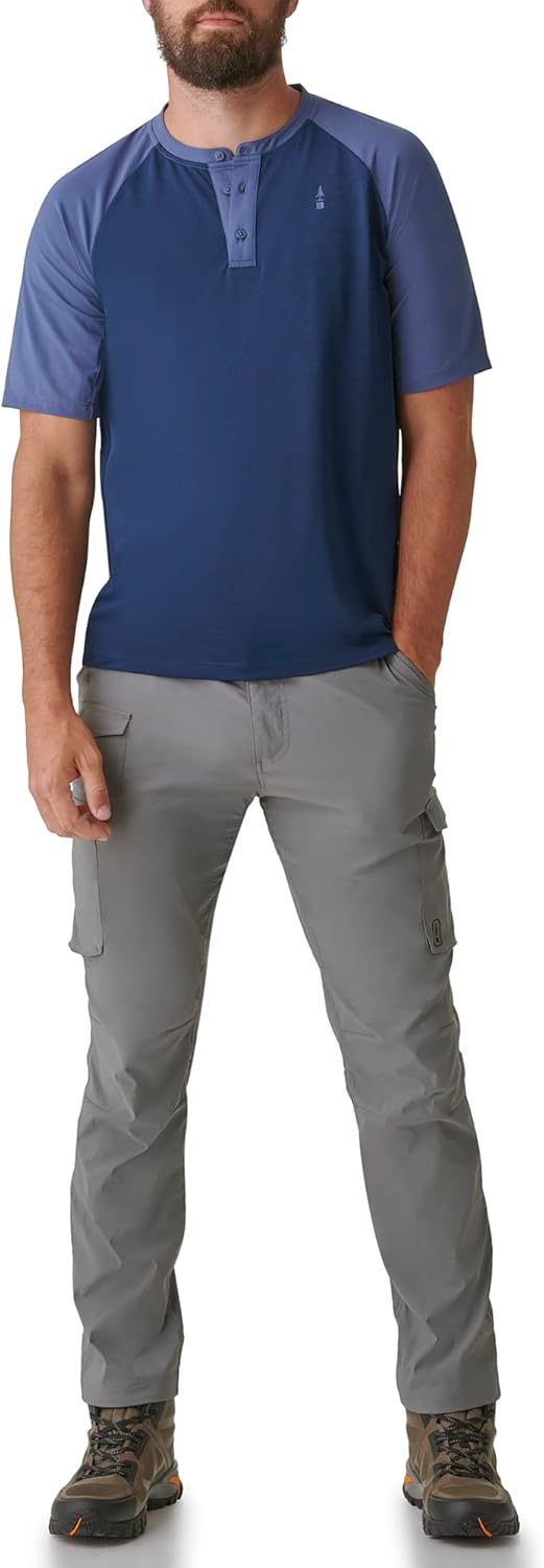 BASS OUTDOOR Düğme Yakalı Erkek Örme Tişört