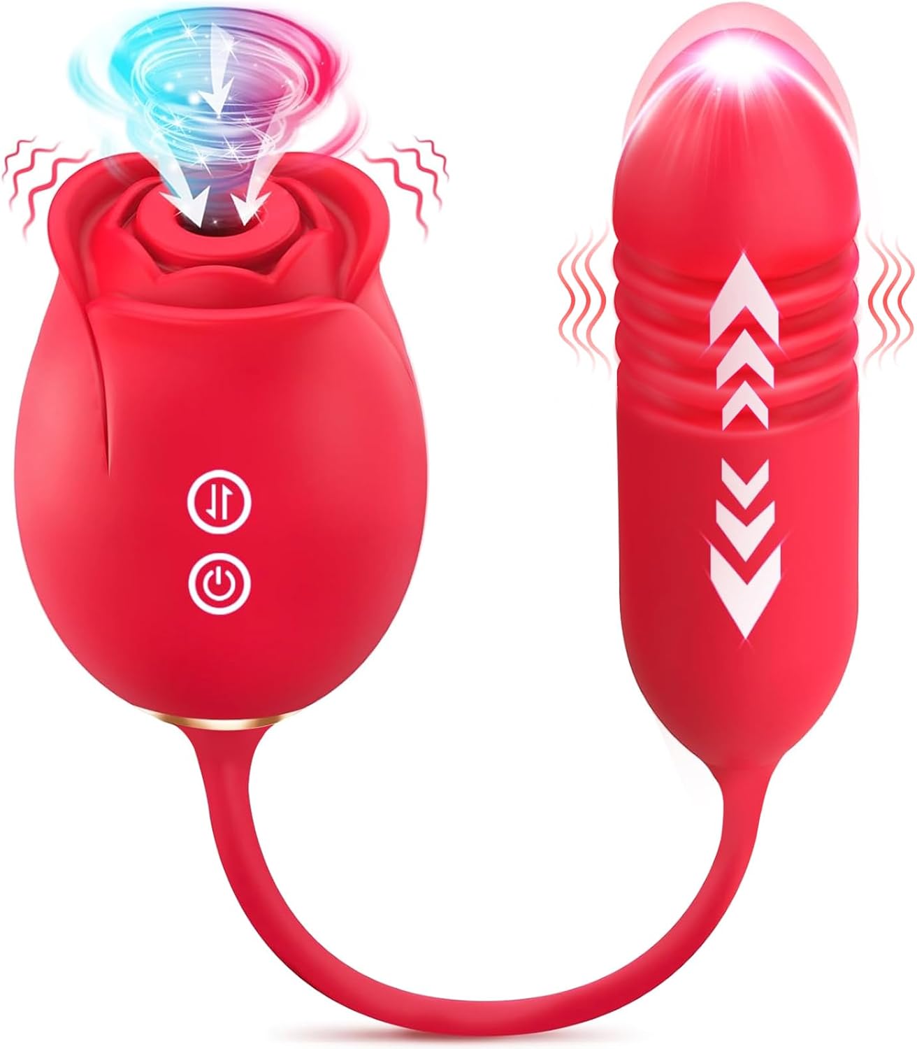 Sex Toys Dildo Rose Vibrator - Upgraded Rose Sex Toy for Women with 9 Sucking  9 Thrusting Vibrating Dildos G Spot Vibrators for Clit Nipple, Women Adult Sex Toys Games for Couples Sex Machine · v2