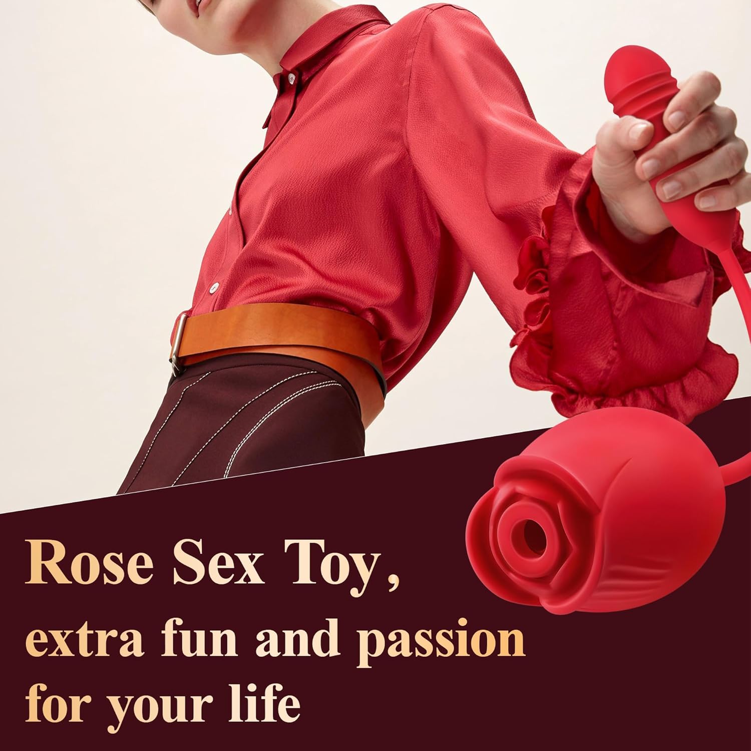 Sex Toys Dildo Rose Vibrator - Upgraded Rose Sex Toy for Women with 9 Sucking  9 Thrusting Vibrating Dildos G Spot Vibrators for Clit Nipple, Women Adult Sex Toys Games for Couples Sex Machine · v2