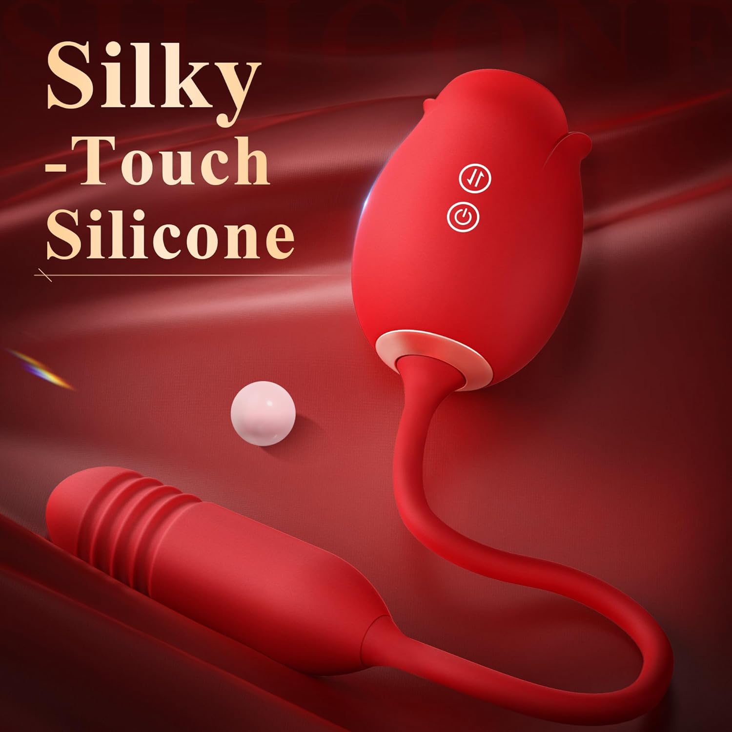 Sex Toys Dildo Rose Vibrator - Upgraded Rose Sex Toy for Women with 9 Sucking  9 Thrusting Vibrating Dildos G Spot Vibrators for Clit Nipple, Women Adult Sex Toys Games for Couples Sex Machine · v2