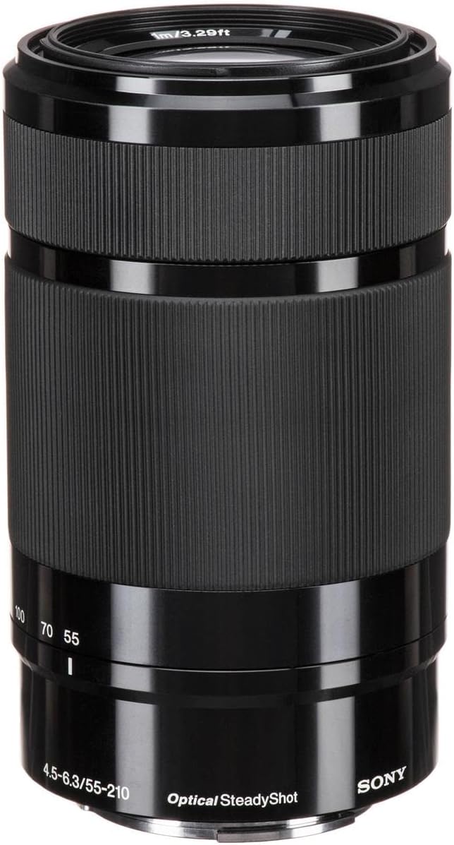 Sony ZV-E10 Mirrorless Vlog Camera with 16-50mm Lens, Black - Bundle with E 55-210mm f/4.5-6.3 OSS Lens, 64GB SD Card, Shoulder Bag, 49mm Filter Kit, 40.5mm Filter Kit