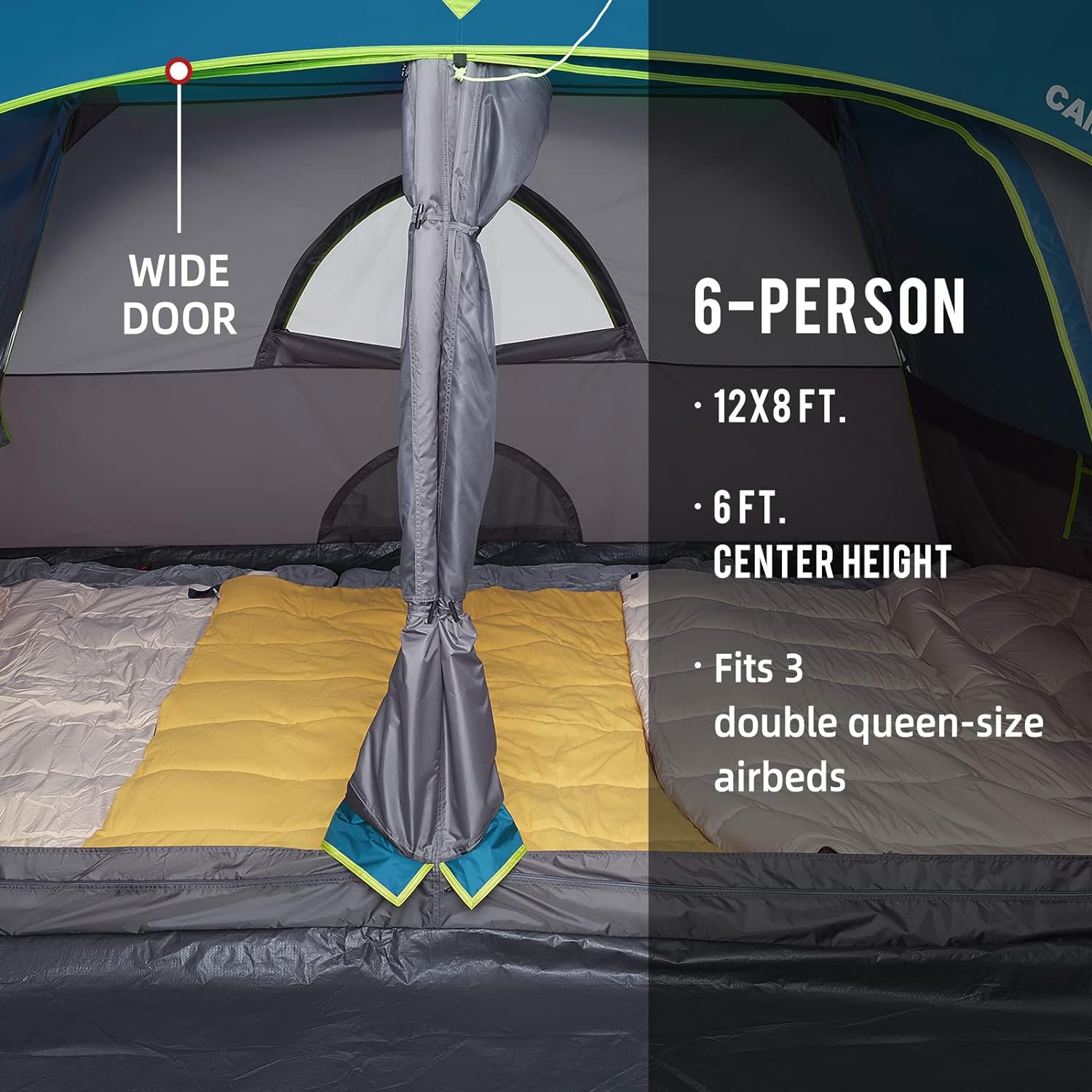 CAMEL CROWN Tents for Camping 4/6 Person Tent Waterproof Easy Setup Backpacking Tents