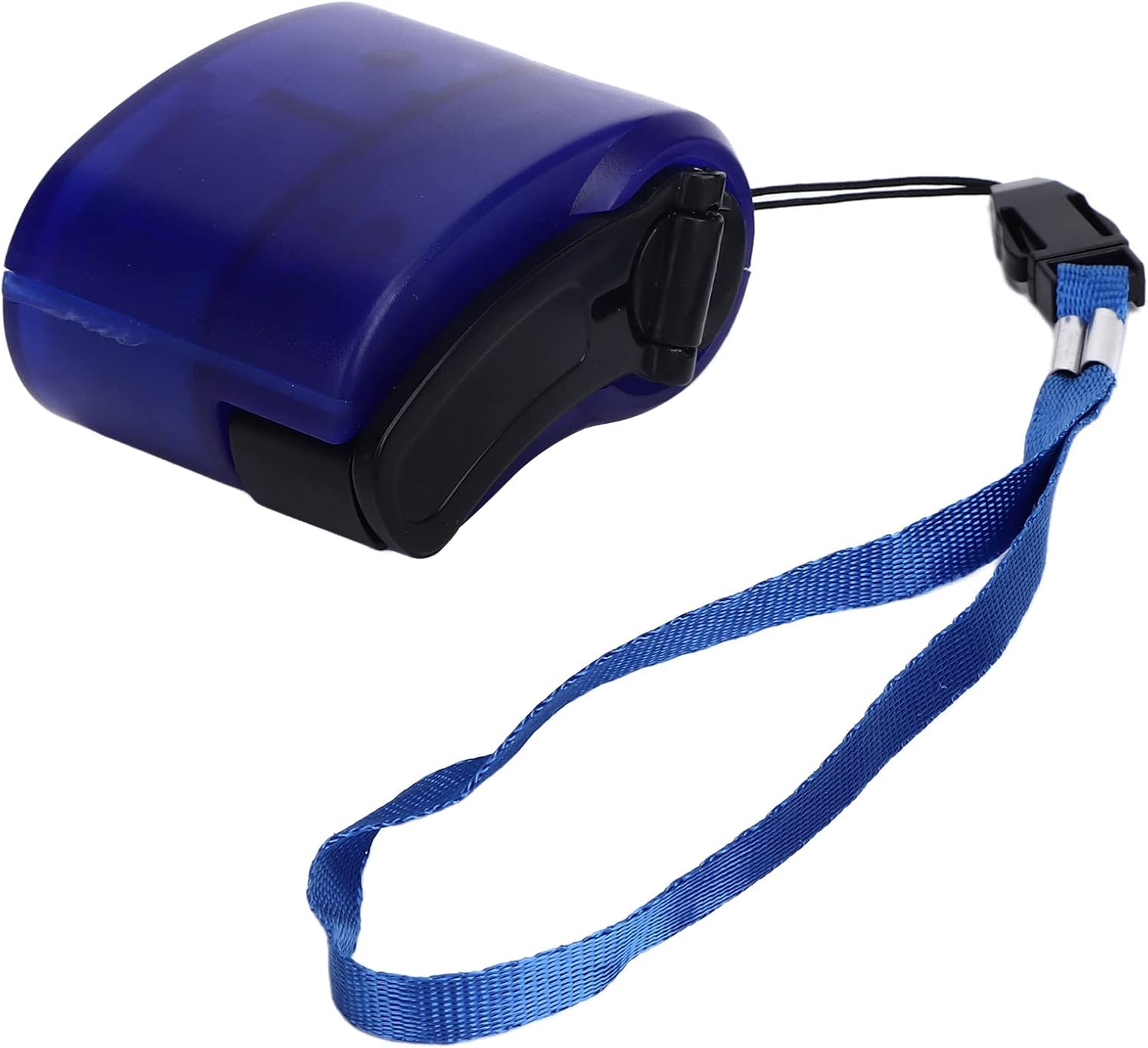 Chargeur à manivelle RTLR, fournitures d'urgence, chargeur de téléphone USB à manivelle, chargeur de secours compact à manivelle DC 5,5 V 600 mA, générateur de manivelle (bleu)