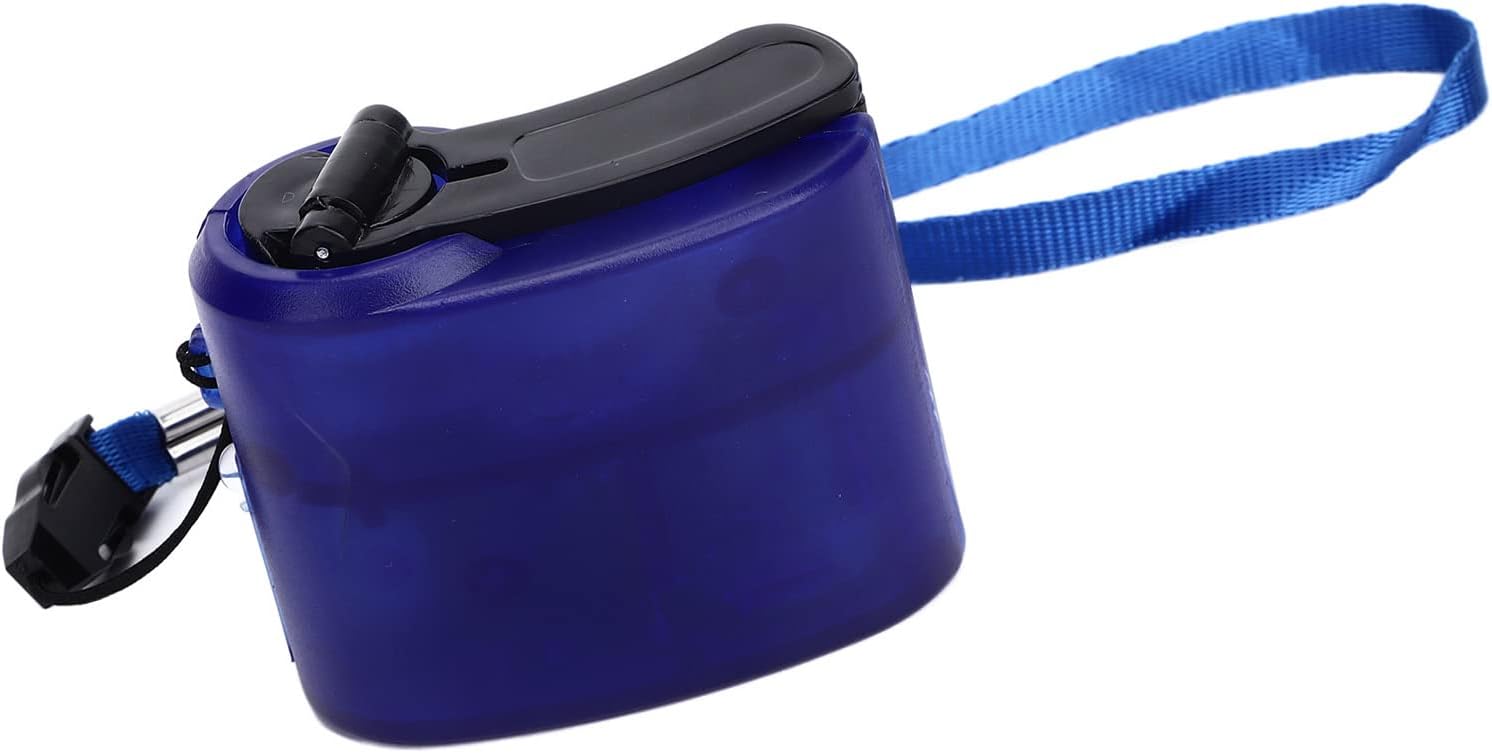 RTLR Hand Crank Charger, Emergency Supplies, Hand Crank USB Phone Charger, Compact DC 5.5V 600mA Hand Crank Backup Charger Hand Crank Generator (Blue)