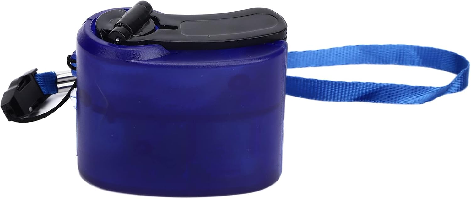 RTLR Hand Crank Charger, Emergency Supplies, Hand Crank USB Phone Charger, Compact DC 5.5V 600mA Hand Crank Backup Charger Hand Crank Generator (Blue)
