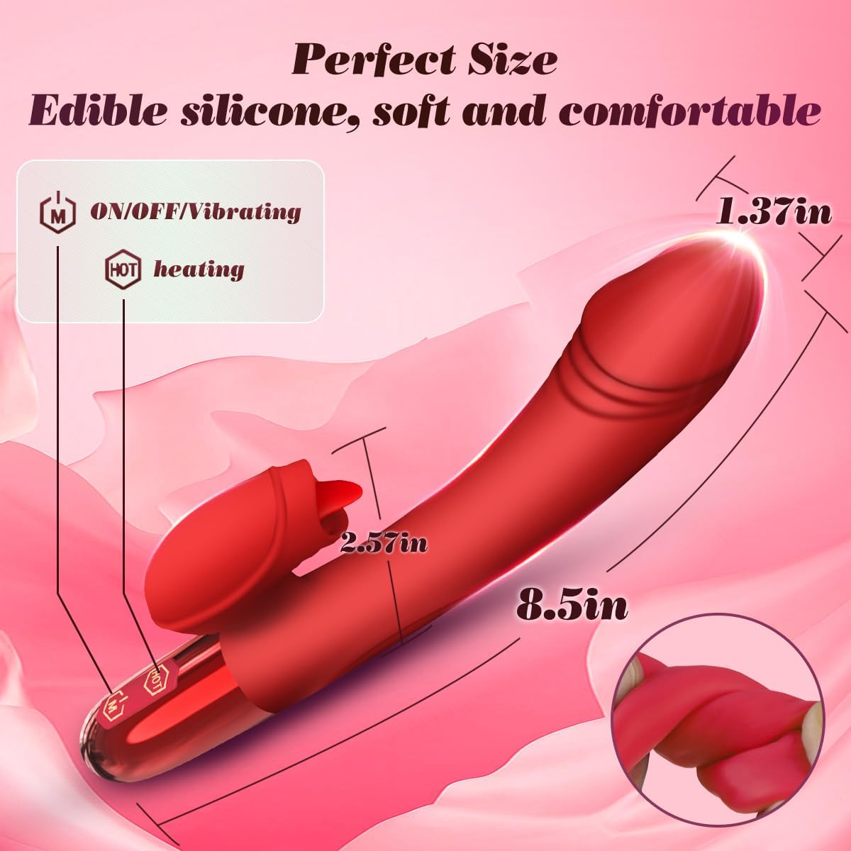 Juguetes sexuales para adultos para mujer, consoladores realistas con 10 modos de lamerse el punto G, estimulación del clítoris, modos de consolador vibratorio, juguetes sexuales femeninos, consolador anal, vibrador, para mujer y pareja