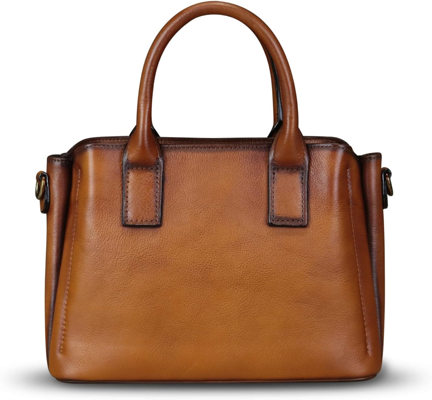 Genuine Leather Satchel for Women Top Handle Bags Handmade Purse Vintage Crossbody Handbags Retro Leather Hobo Bag · v2