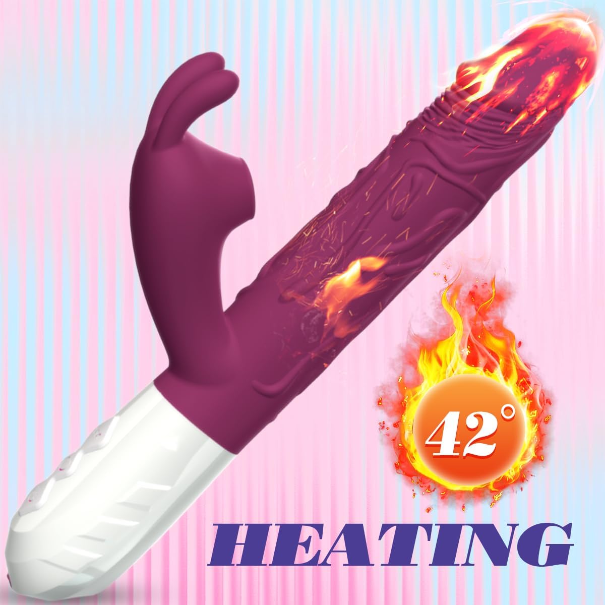 Female Vibrator Adult Toys for Women,G Spot Vibrator Clitoral Stimulator Rose Sex Toy Realistic Dildo with 7 Vibration Mode, Rabbit Vibrators Adult Sex Toys Sex Machine Anal Toys for Couple · v2