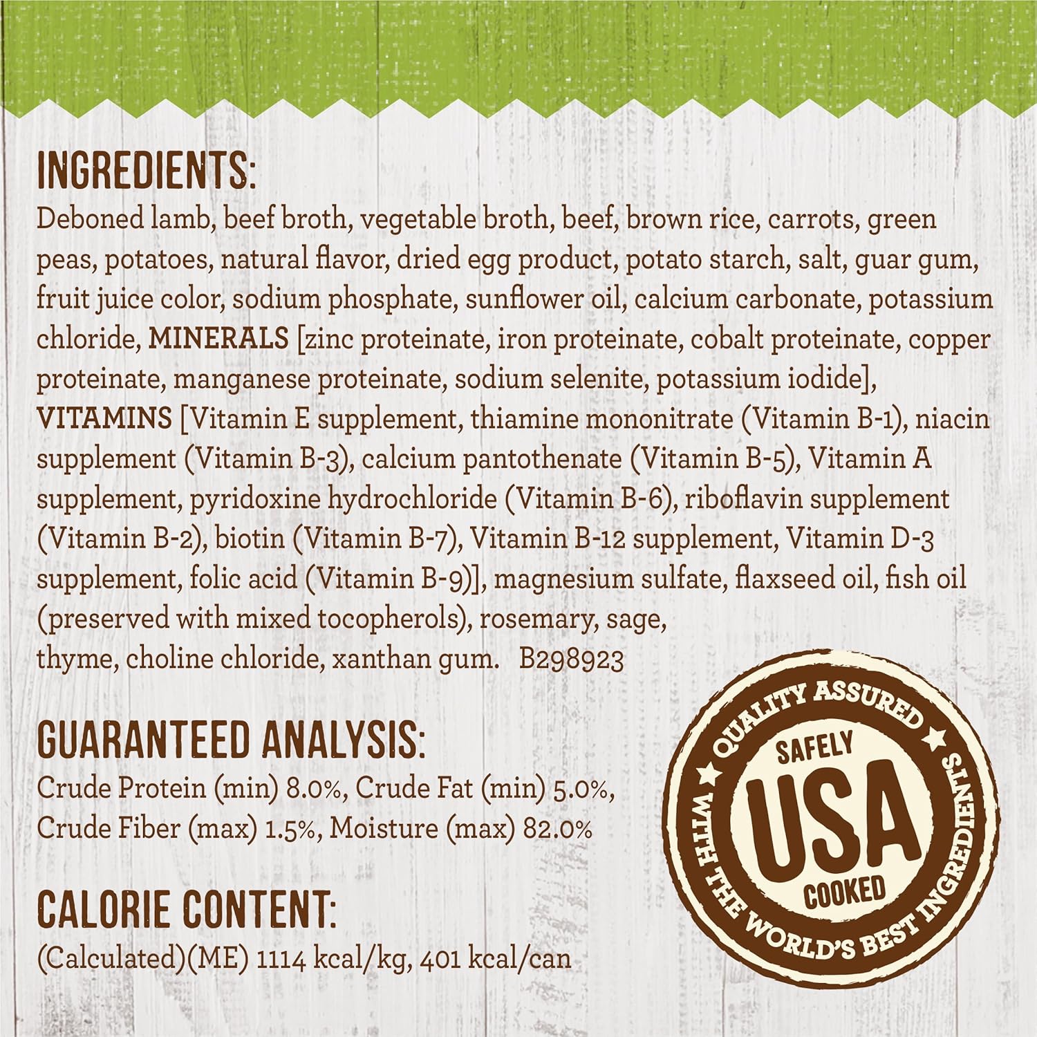 Nourriture naturelle saine Merrick Kitchen Comforts pour chiens adultes en conserve avec sauce, pâté chinois à l'agneau et au riz - (lot de 12) boîtes de 12,7 oz