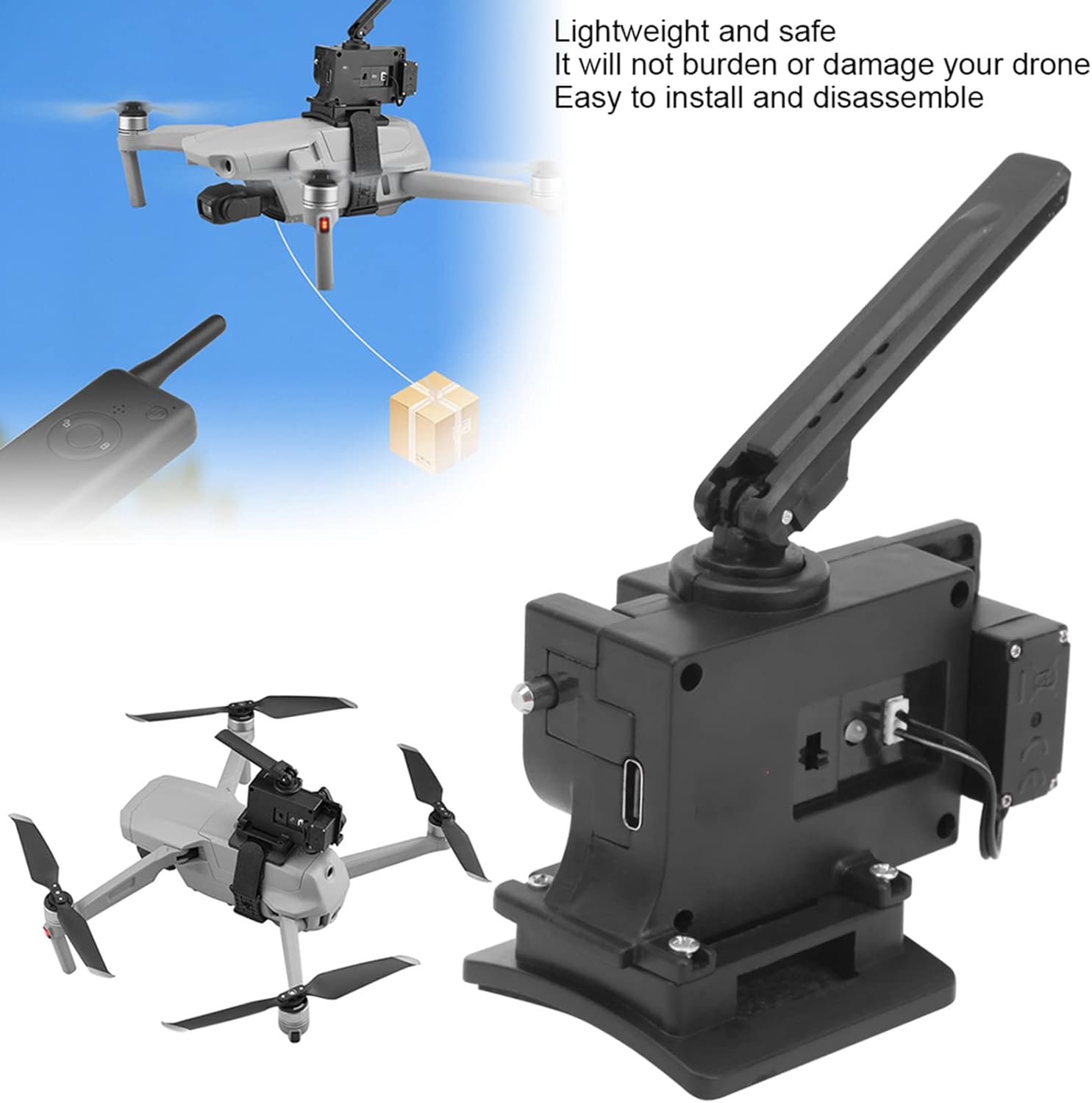 Kit di consegna con telecomando Universal Drone Thrower Air Drop System Accessorio