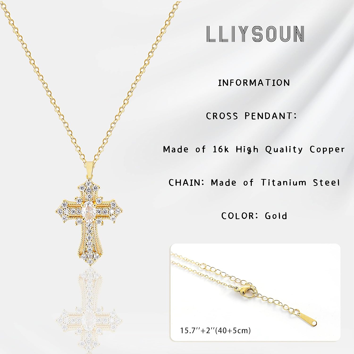 Cross Pendant Necklace for Women Jewelry Gold Cross Necklaces for Women Girl Cross Necklace Minimalist Trendy Jewelry Valentines Day