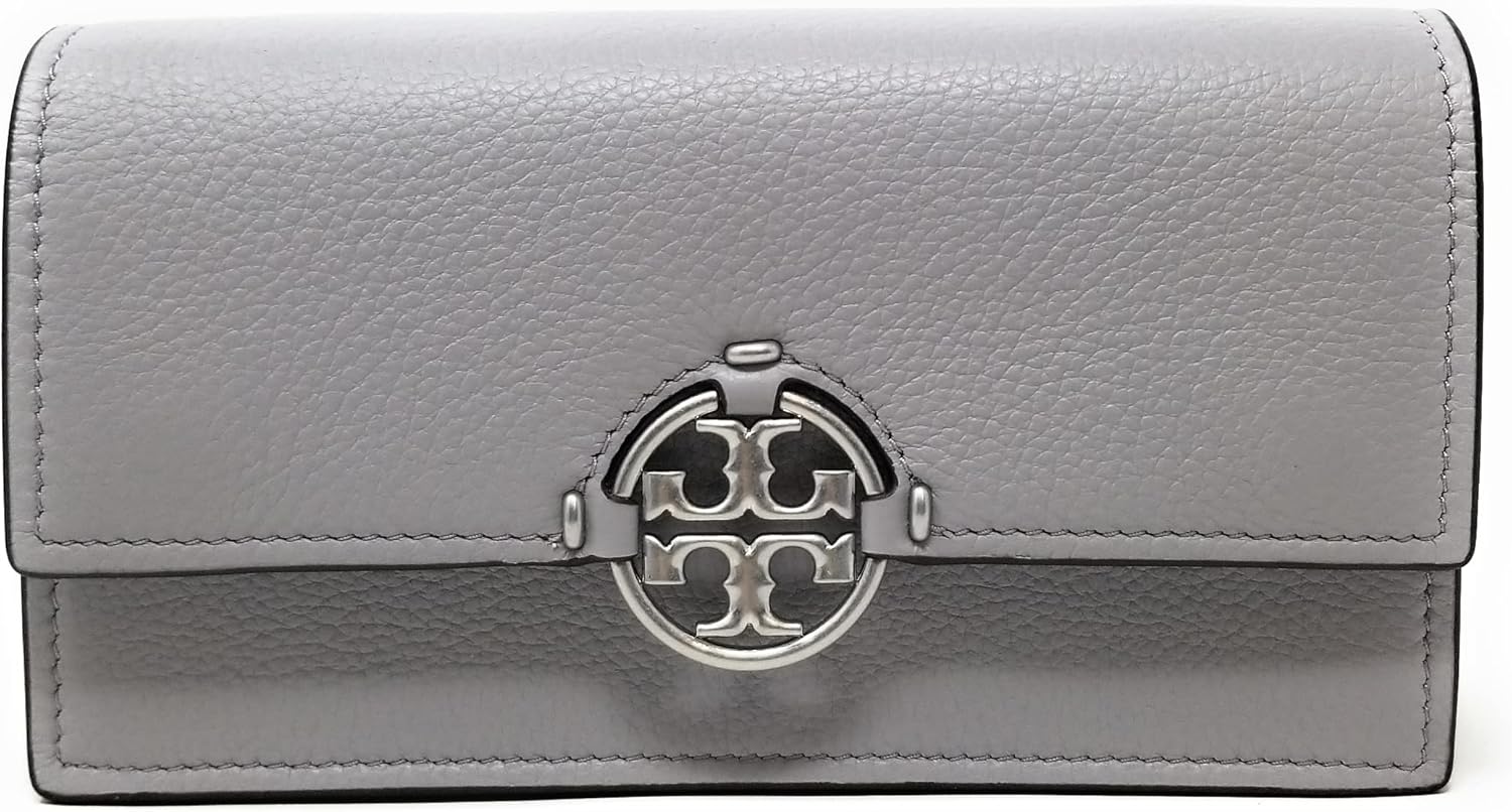 Tory Burch Womens Miller Wallet Crossbody Bag (Bay Gray) · v4