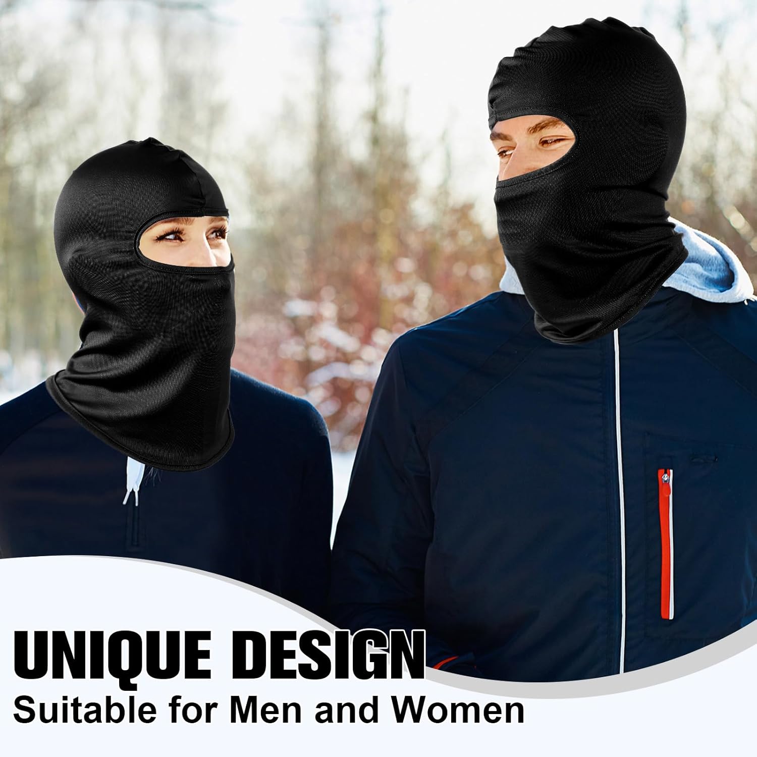 60 Stück Sturmhauben-Gesichtsmasken für Herren, leichte Vollgesichtsabdeckung, atmungsaktive Sturmhaube, Pasamontañas Skimaske, Wintermaske