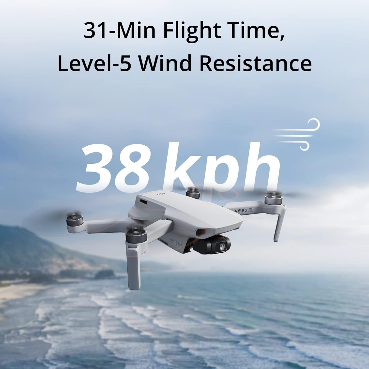DJI Mini 2 SE, mini drone leggero con video QHD, trasmissione video massima 10 km, tempo di volo di 31 minuti, meno di 249 g, ritorno automatico a casa, drone cardanico a 3 assi con fotocamera per principianti