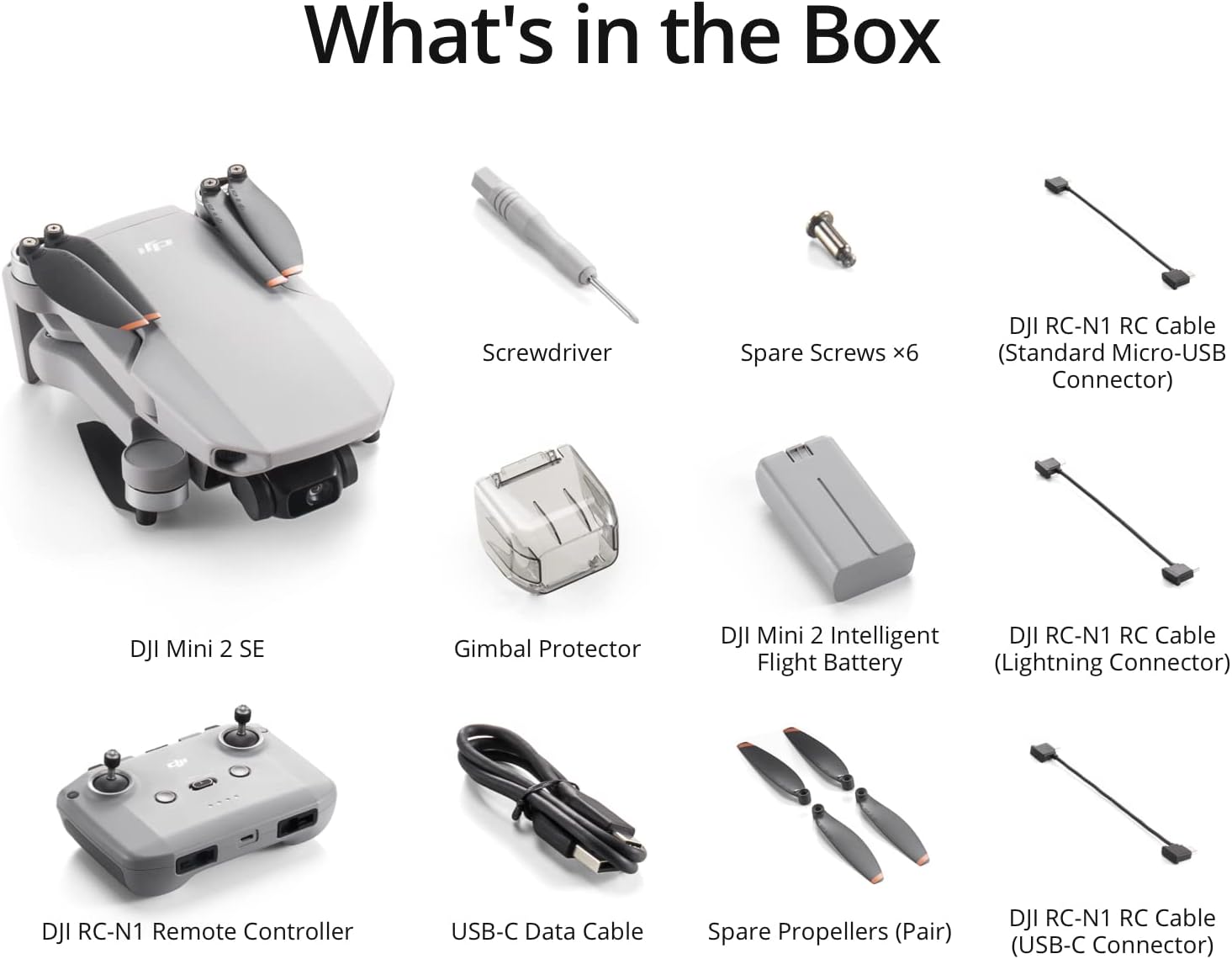 DJI Mini 2 SE, mini drone leggero con video QHD, trasmissione video massima 10 km, tempo di volo di 31 minuti, meno di 249 g, ritorno automatico a casa, drone cardanico a 3 assi con fotocamera per principianti