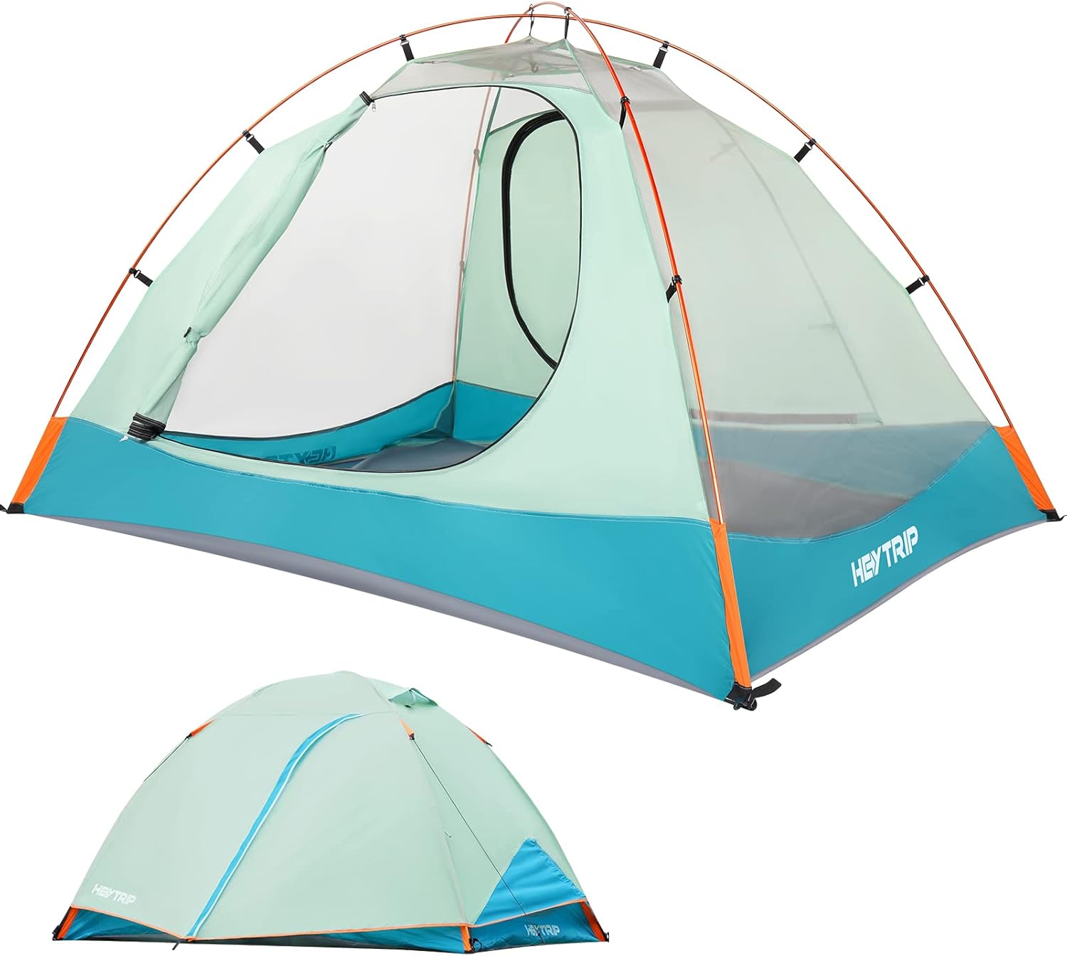 HEYTRIP Backpacking Tent 1/2/ 3/4 Person Ultralight Camping Tent with Removable Rainfly, Two Doors Waterproof Camp Tents for Hiking  Family Camping · v2