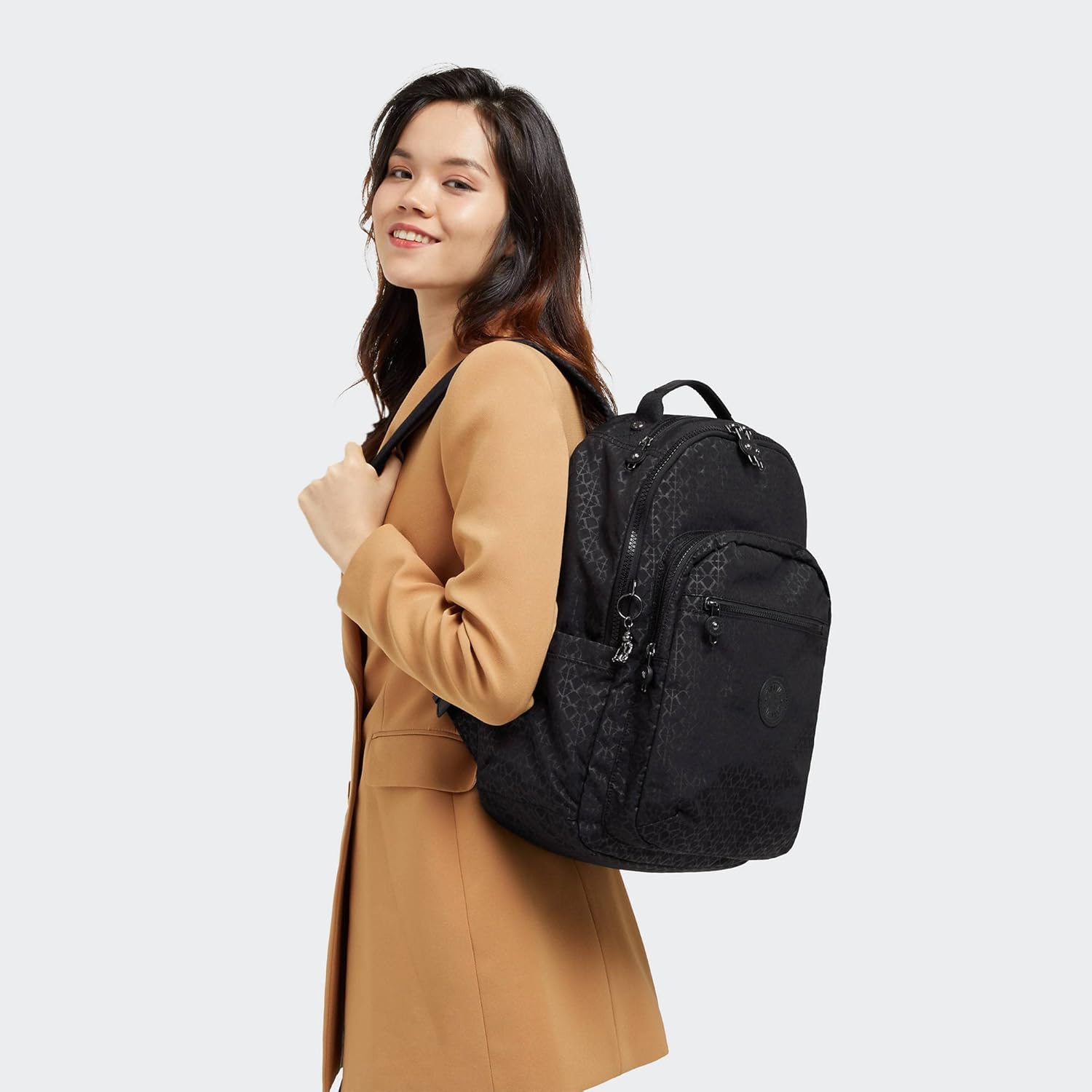 Kipling Seoul 15 Laptop-Rucksack für Damen, robust, geräumig, mit gepolsterten Schultergurten, integrierter Schutztasche