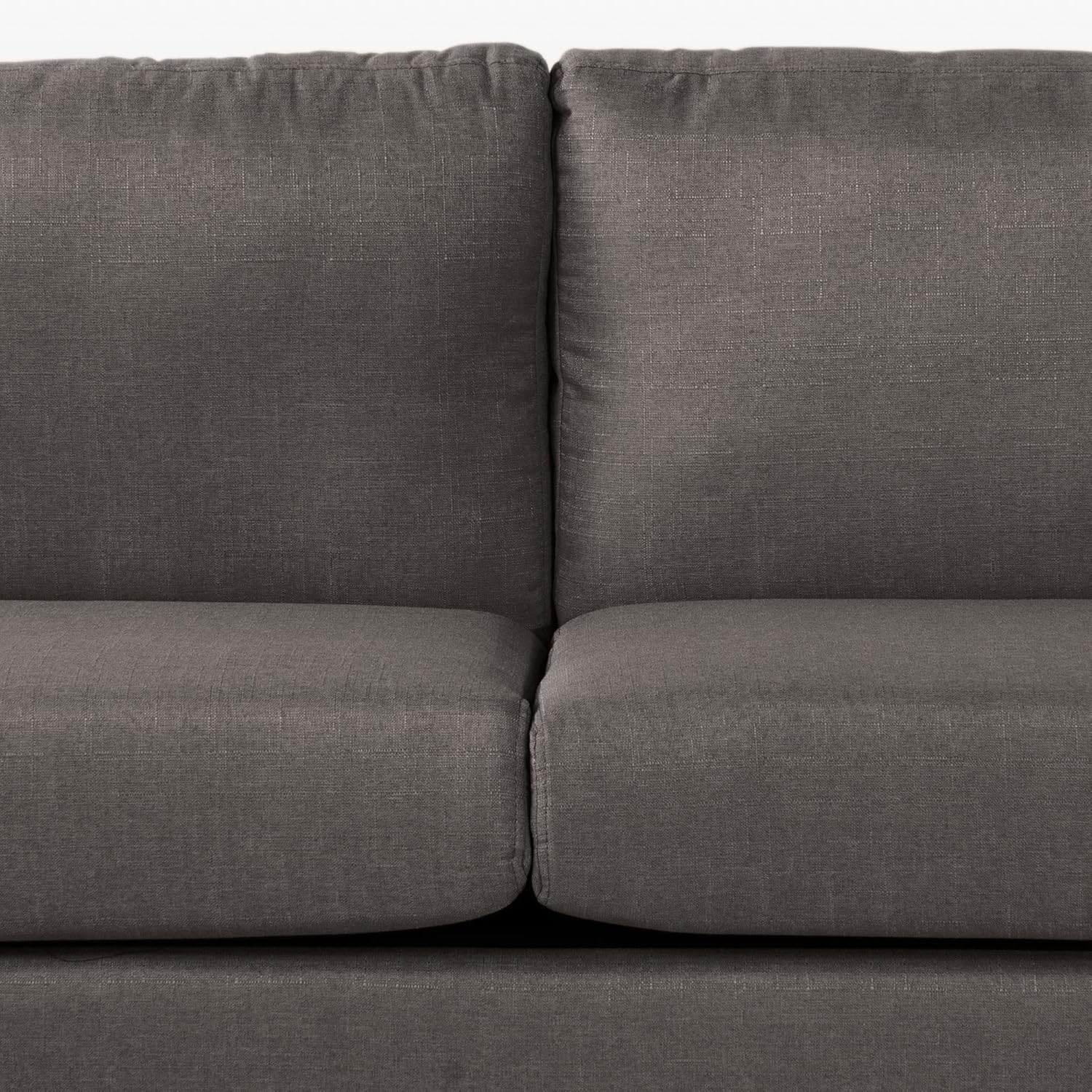 Casa Andrea Milano Modern Large Linen Fabric U-Shape Sectional Sofa, Double Extra Wide Chaise Lounge Couch · v2