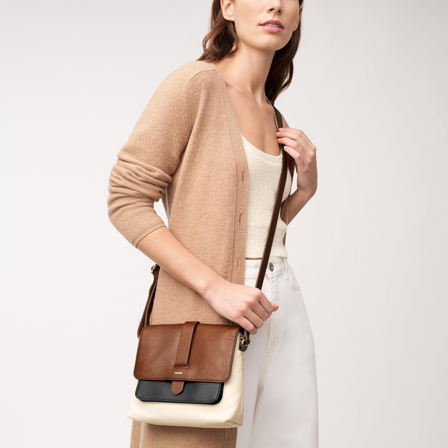 Fossil Womens Kinley Large or Small Crossbody Purse Handbag
