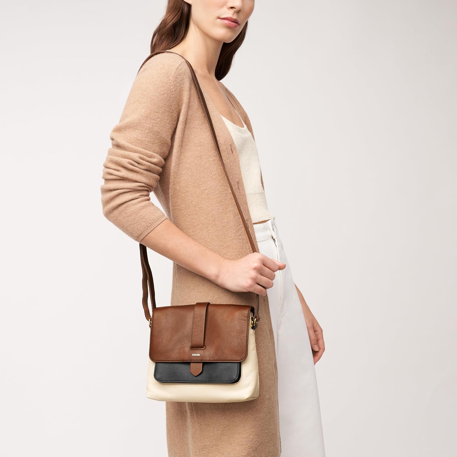 Fossil Womens Kinley Large or Small Crossbody Purse Handbag