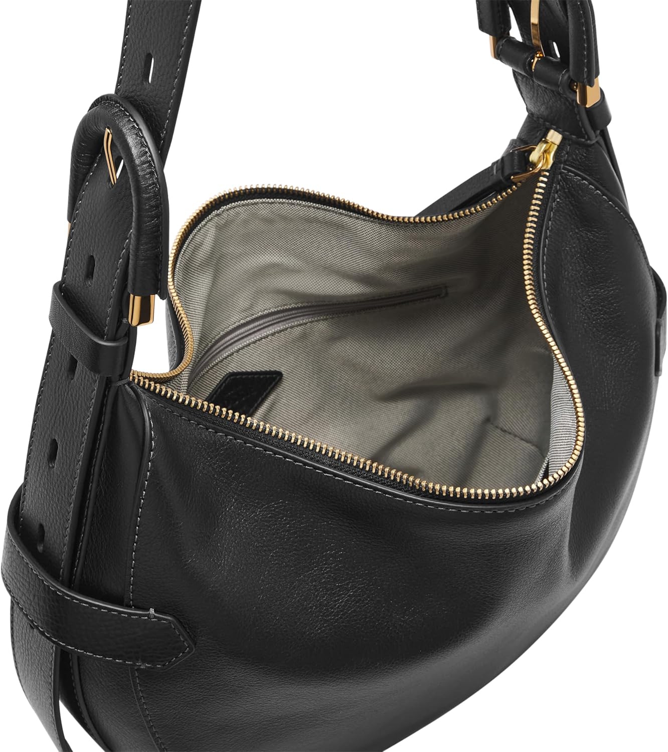 Fossil Womens Harwell Leather Hobo Purse Handbag for Women · v2