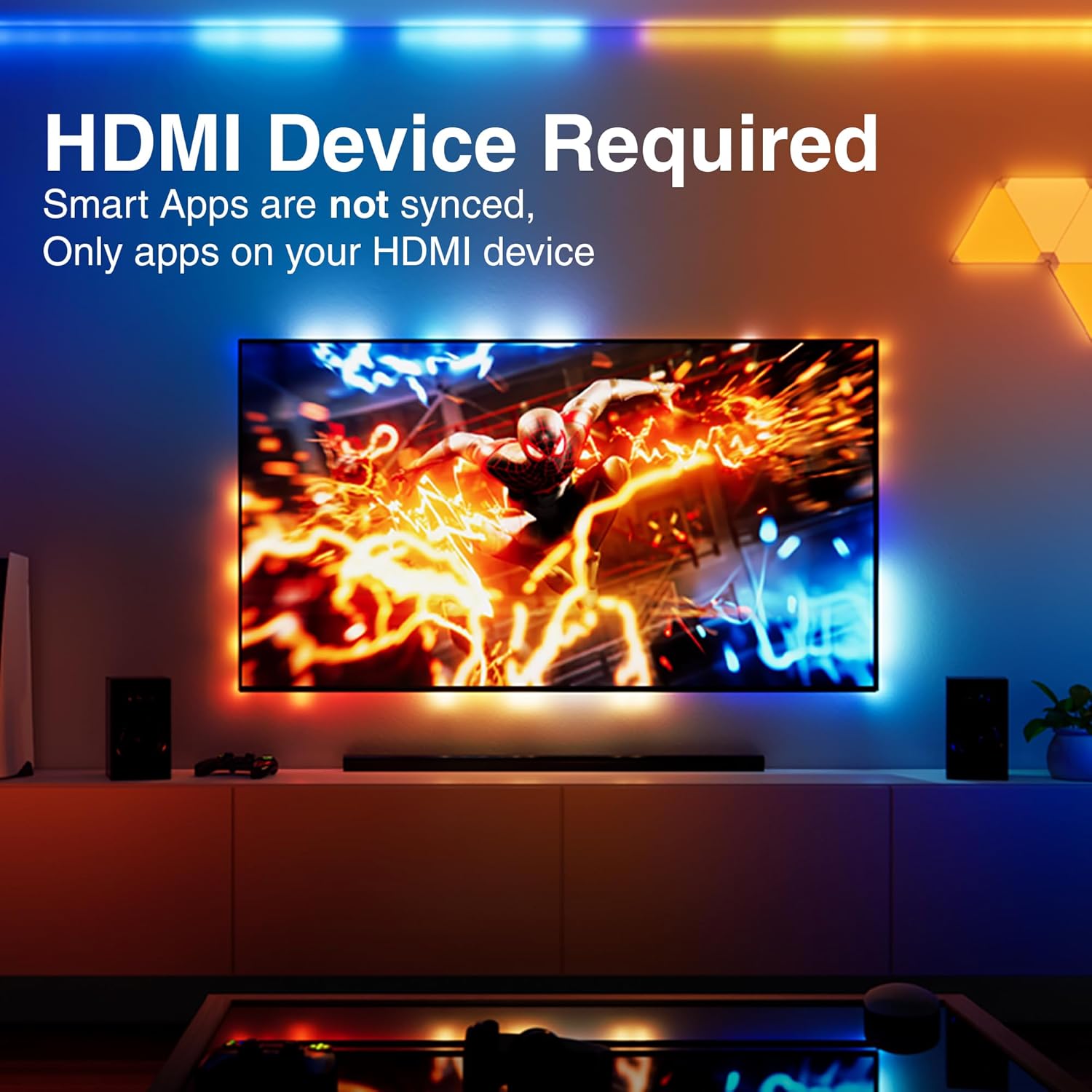 Fancy Sync Box Ambient TV Backlighting Syncing Box HDMI 2.0 All TV Sizes Fancyleds (70 to 90") · v6