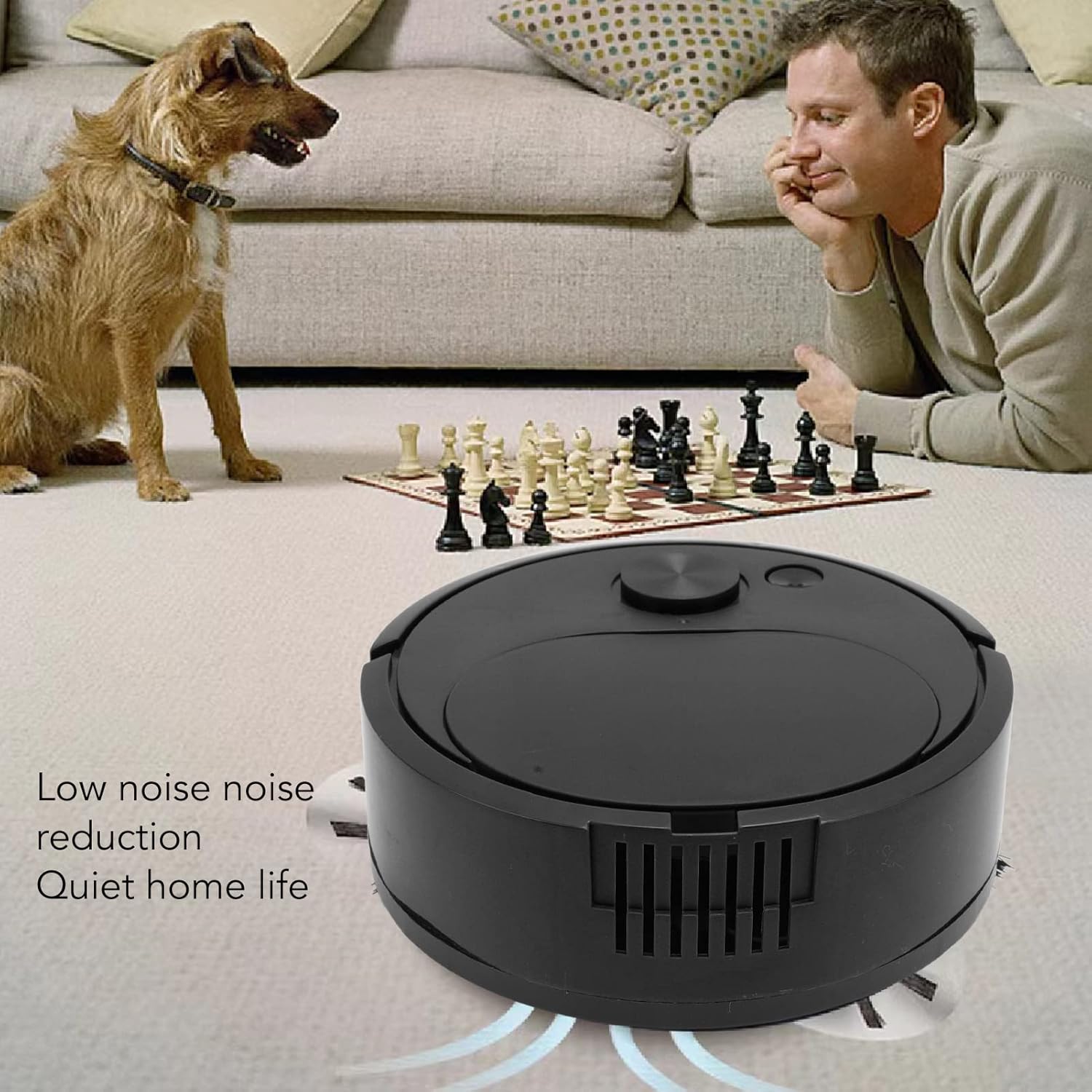 Pwshymi Robot Vacuum Cleaner Multifunctional USB Charging Mini Smart Sweeping Robot for Wooden Flooring Tile Carpet(Black) Shark Vacuum Upright Vacuums Roboticvacuumcleaner Cordl · v3