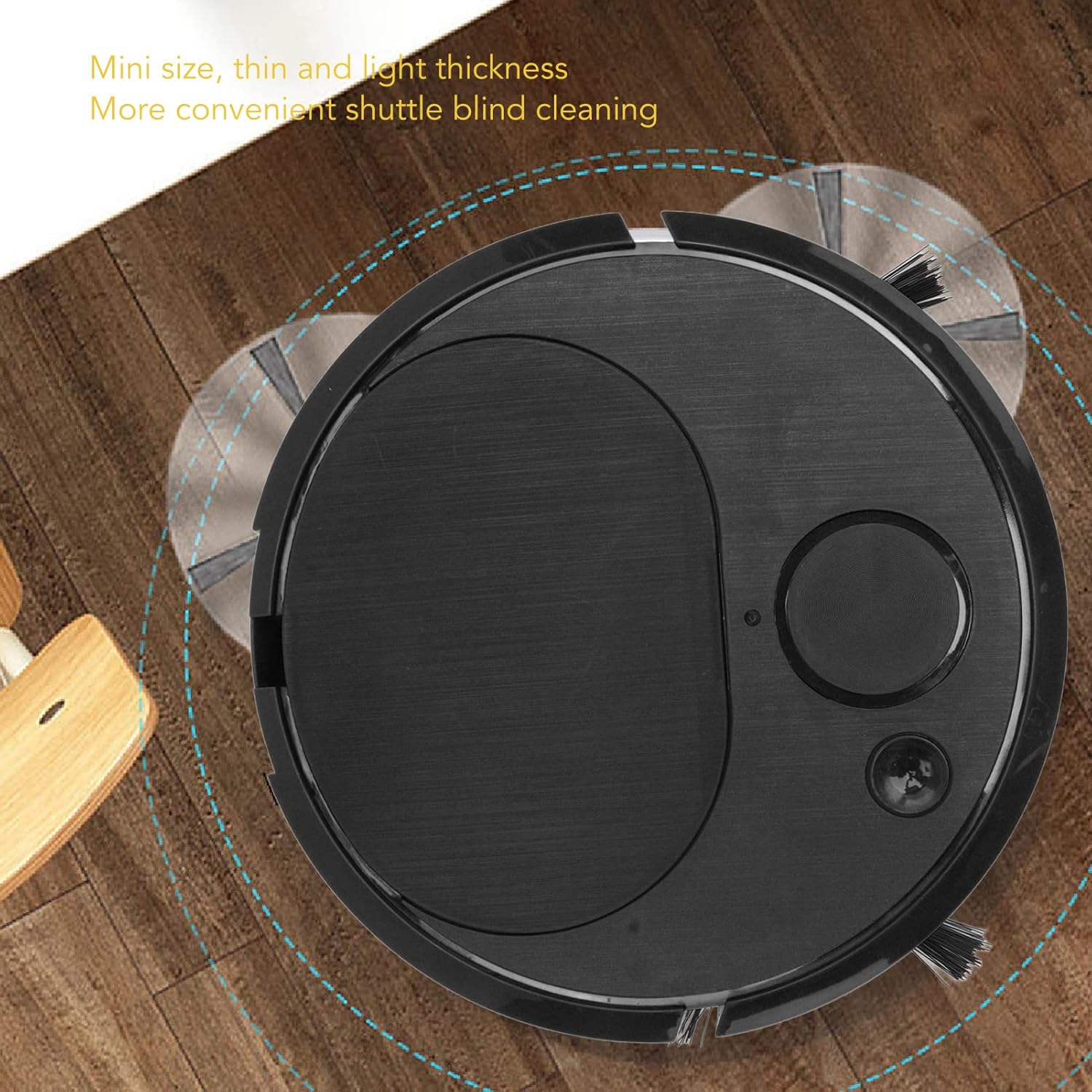 Pwshymi Robot Vacuum Cleaner Multifunctional USB Charging Mini Smart Sweeping Robot for Wooden Flooring Tile Carpet(Black) Shark Vacuum Upright Vacuums Roboticvacuumcleaner Cordl · v3