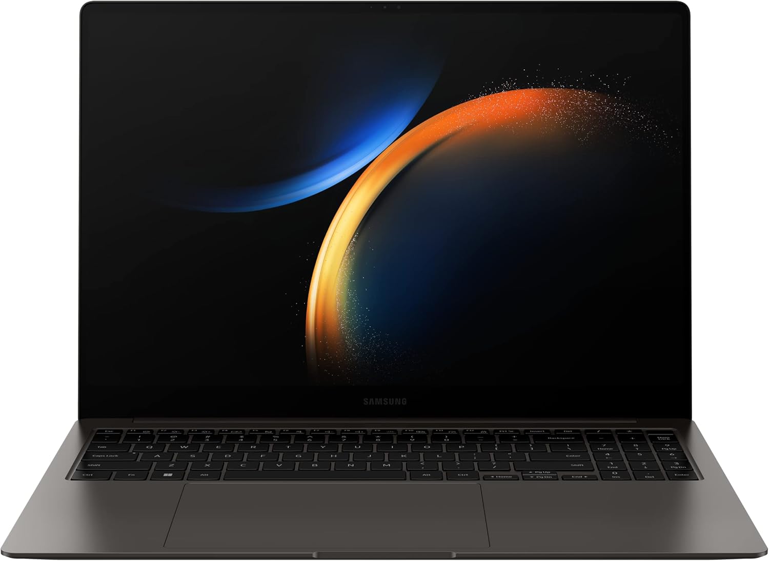 Komputer Laptop SAMSUNG Galaxy Book3 Pro 16”, Prosesor Intel Core i7-1360P Generasi ke-13 / 16GB / 1TB, Layar AMOLED 3K, 120hz, Pembaca Sidik Jari, Webcam FHD, Model 2023, NP960XFG-KC1US, Grafit