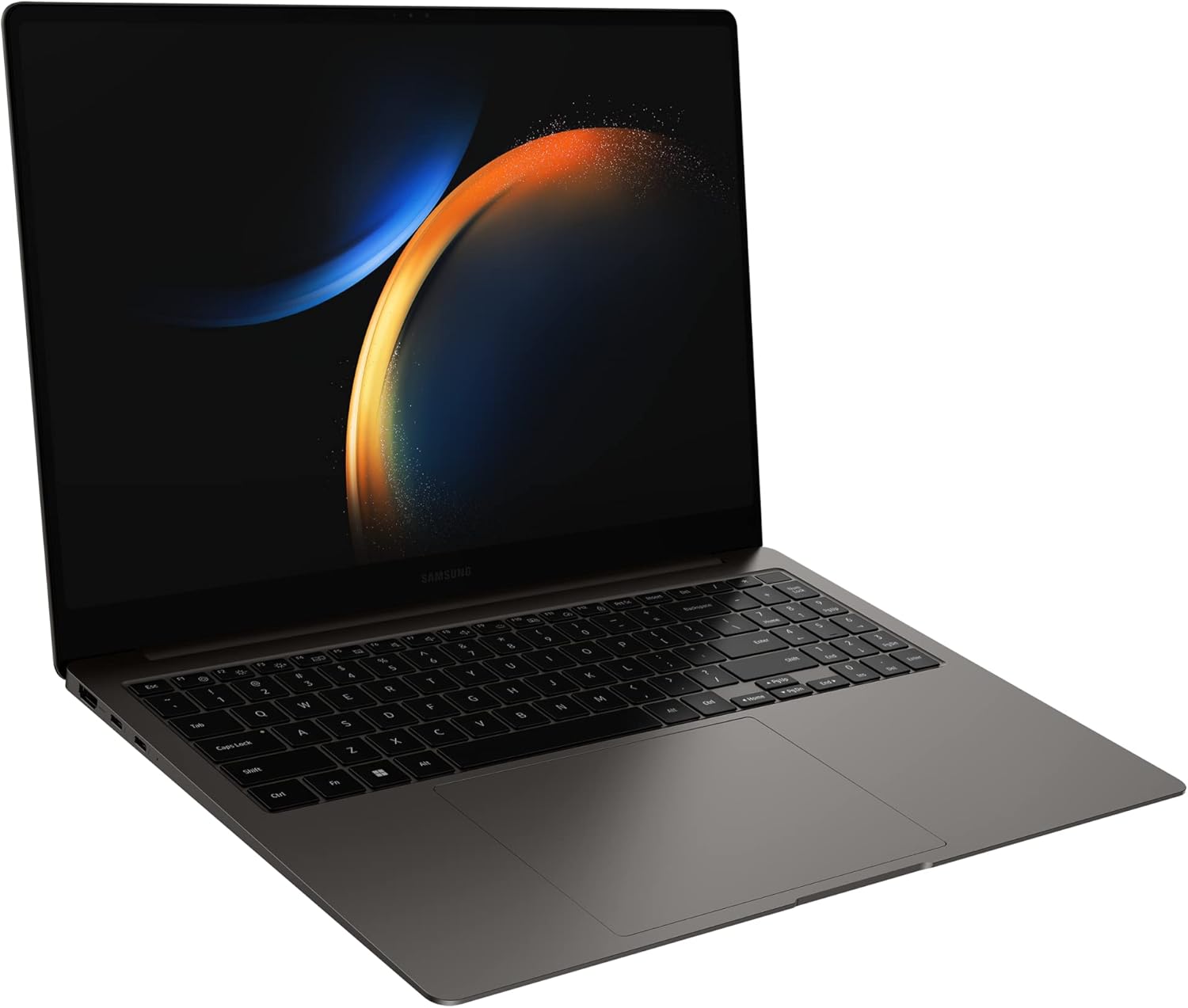 Komputer Laptop SAMSUNG Galaxy Book3 Pro 16โ, Prosesor Intel Core i7-1360P Generasi ke-13 / 16GB / 1TB, Layar AMOLED 3K, 120hz, Pembaca Sidik Jari, Webcam FHD, Model 2023, NP960XFG-KC1US, Grafit