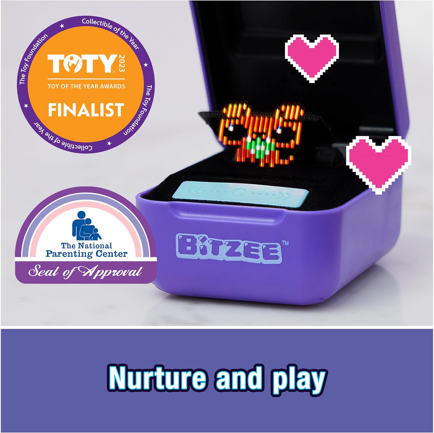 Bitzee, animal de compagnie numérique interactif avec 15 animaux à l'intérieur, animaux de compagnie électroniques virtuels qui réagissent au toucher, jouets pour enfants pour filles et garçons