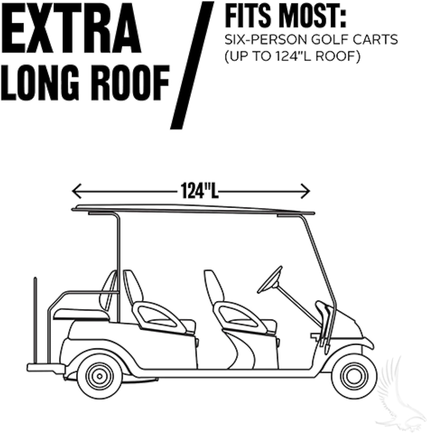 Red Hawk ENC-027 Enclosure Deluxe 6 Passenger, Sand, Fits Up to 126 Top Golf Carts · v2