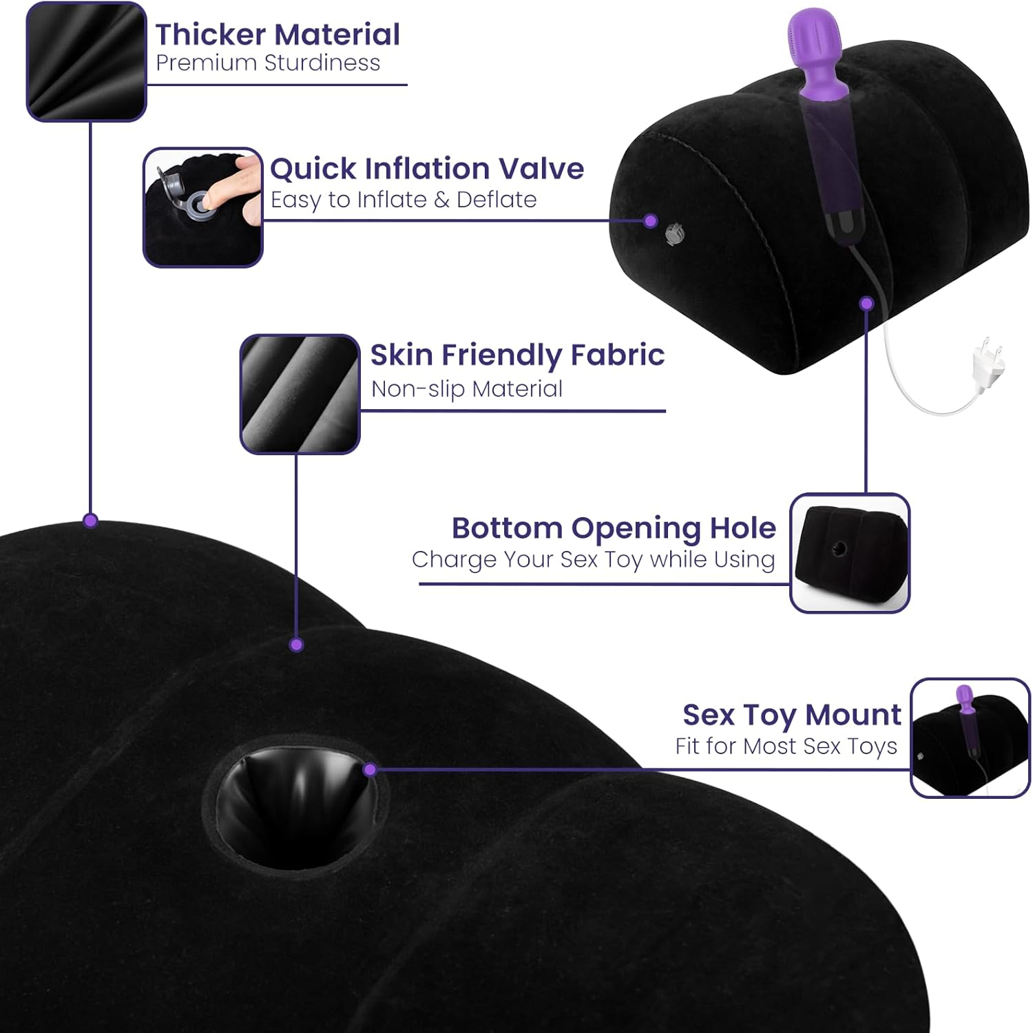 Dildo Mount Dildo Pillow Sex Position Pillow for Adults Sex Furniture Sex Toys for Women Dildo Chair Sex Toy Mount Couples Women · v6