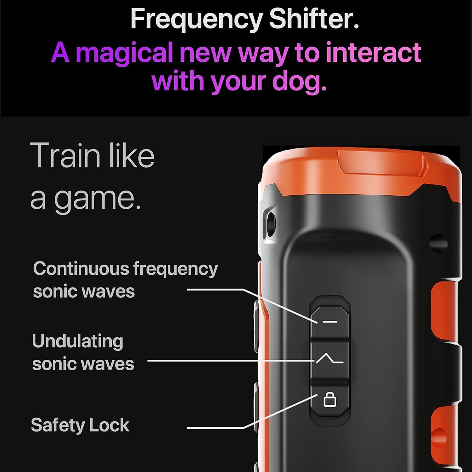 NPS Dog Bark Deterrent Devices w/ 3X Sonic emitters 50ft Range | Professional Dog Training Tool, Anti Bark Device for Dogs |Best Behavior Aid - Barking Silencer Indoor  Outdoor, Rechargeable · v3
