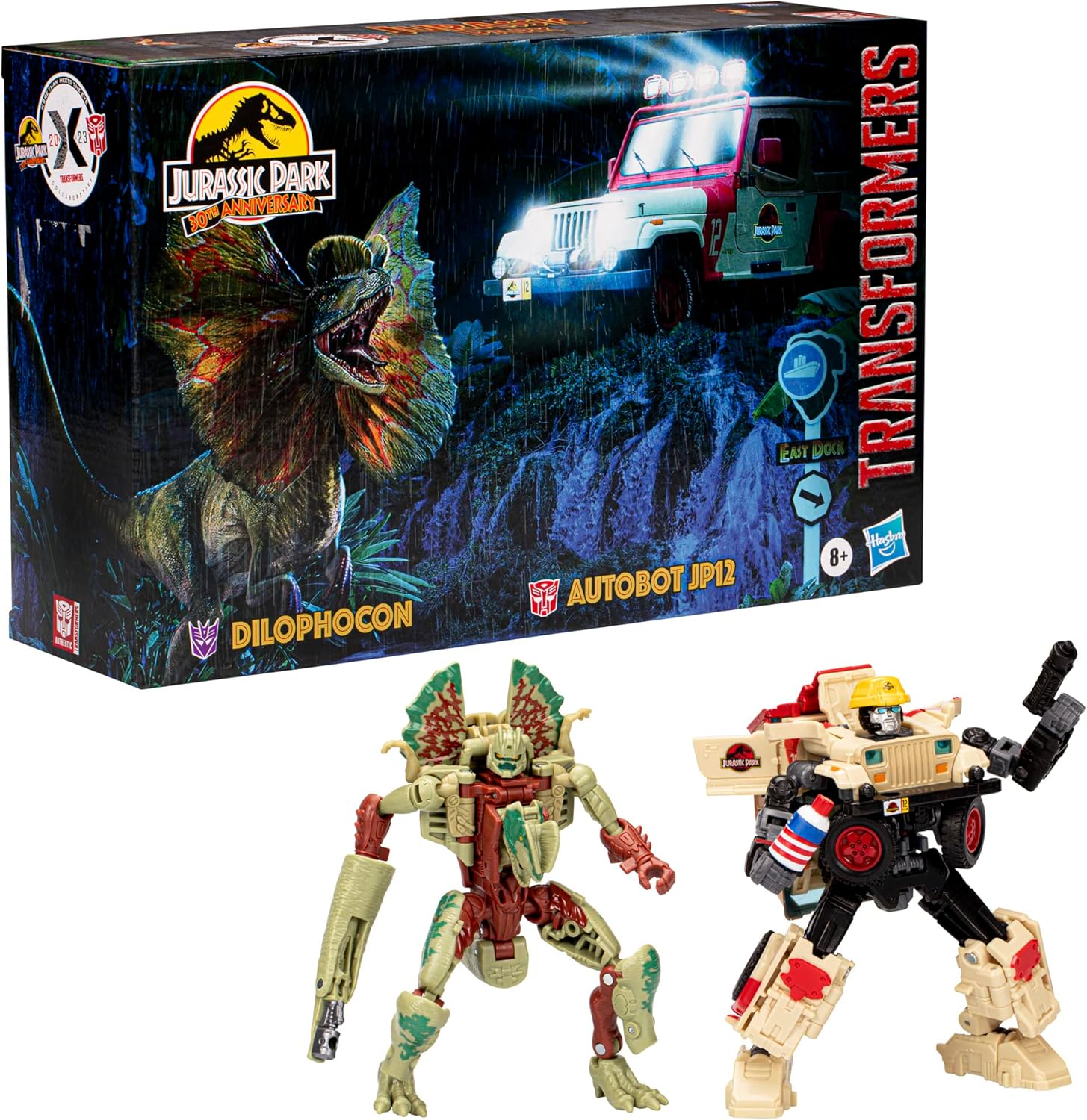 Transformers Collaborative Jurassic Park x Toys Dilophocon  Autobot JP12, Action Figures for Boys and Girls Ages 8 and Up (Amazon Exclusive) · v2