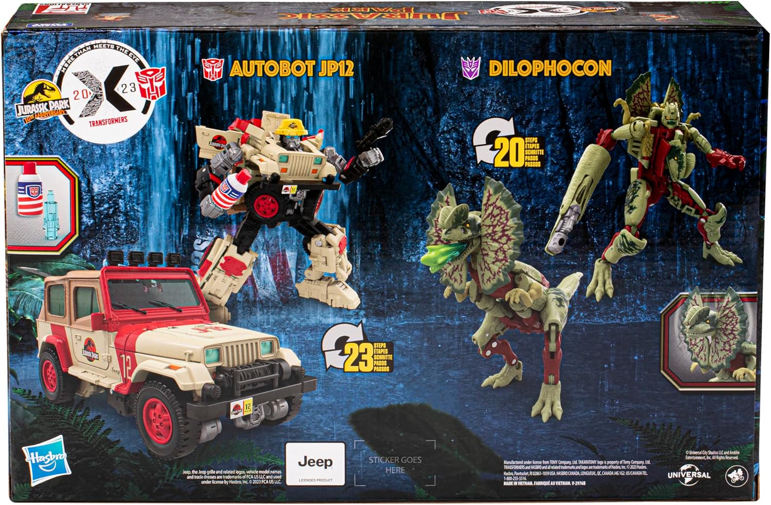 Transformers Collaborative Jurassic Park x Toys Dilophocon  Autobot JP12, Action Figures for Boys and Girls Ages 8 and Up (Amazon Exclusive) · v2