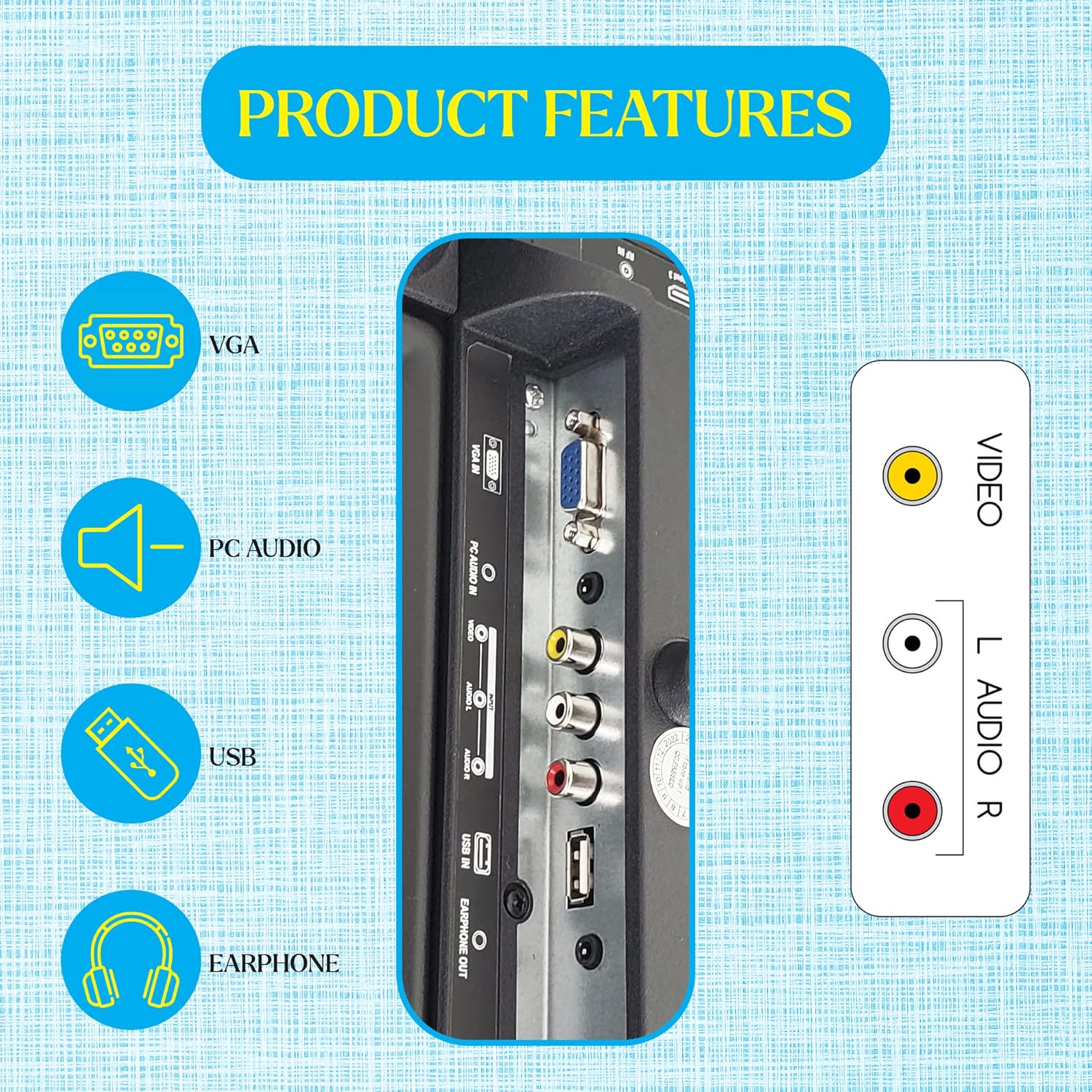 Audiobox 24 Widescreen HDTV with Built-in DVD Player, HDMI  USB, Car Adapter, Digital Noise Reduction for RVs, Campers, Outdoors · v11