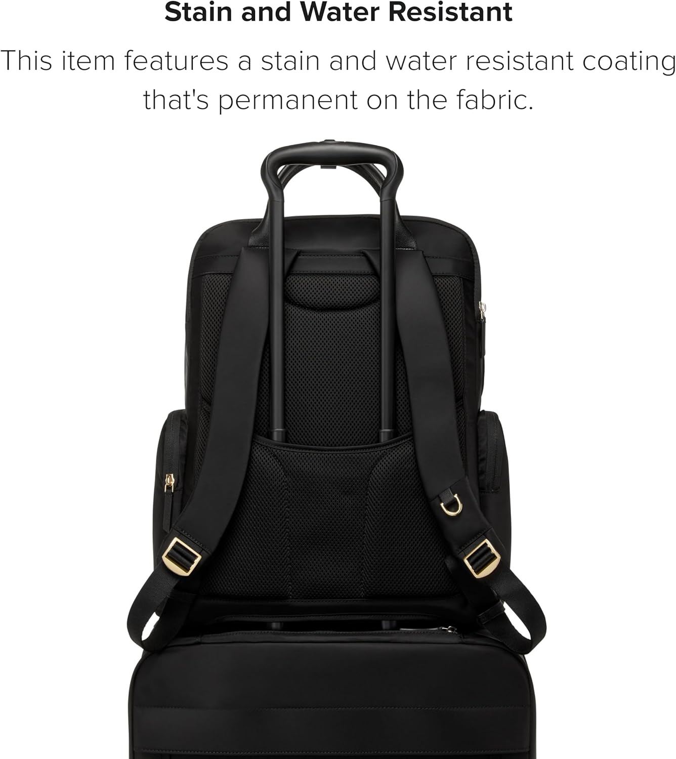 TUMI - Voyageur Atlanta Backpack - Travel Backpack for Women - For Business, Commute - Holds Up to 17 Laptop - Black  Gold Hardware · v3