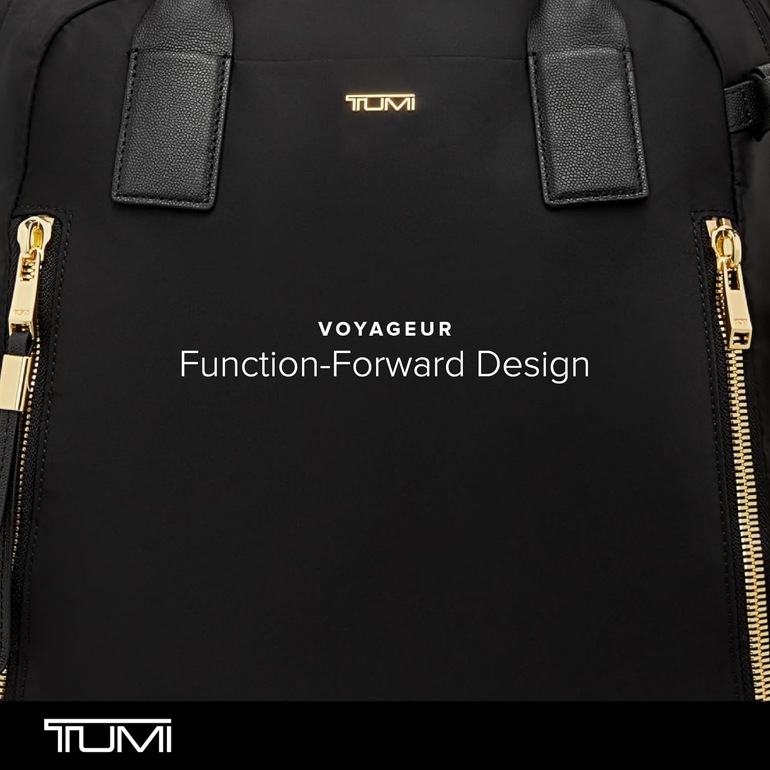 TUMI - Voyageur Atlanta Backpack - Travel Backpack for Women - For Business, Commute - Holds Up to 17 Laptop - Black  Gold Hardware · v3