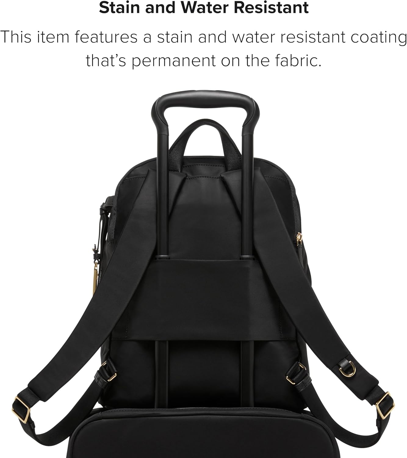 TUMI — Voyageur Halsey Backpack — Reiserucksack — Für Business, Mode, Pendeln — für bis zu 14 Bildschirme — Schwarzgold