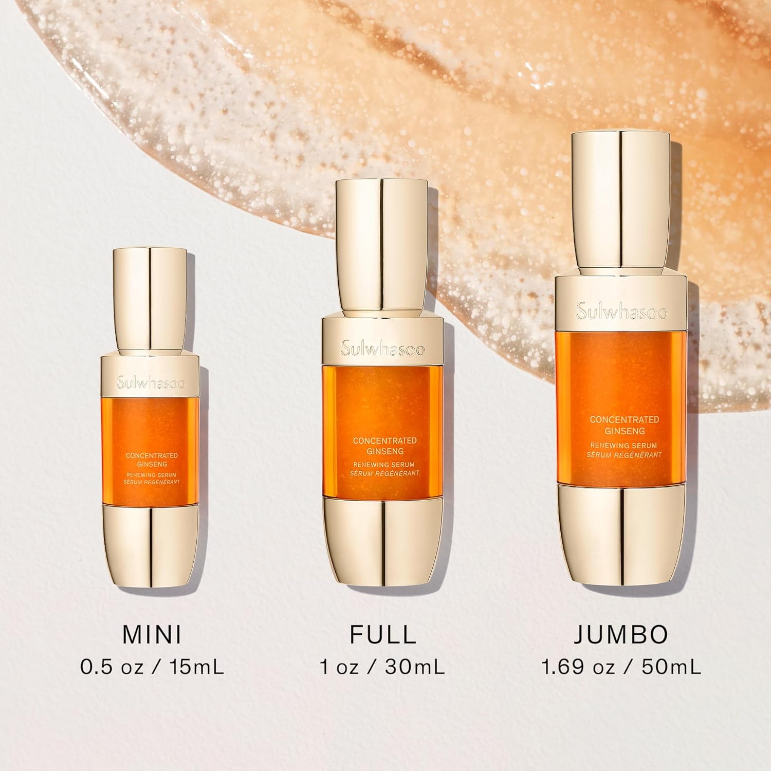 Sulwhasoo Concentrated Ginseng Renewing Serum - Korean Anti-Aging Serum, Visibly Improves Wrinkles and Firmness, Retinol, Niacinamide, Saponins  Hyaluronic Acid · v12